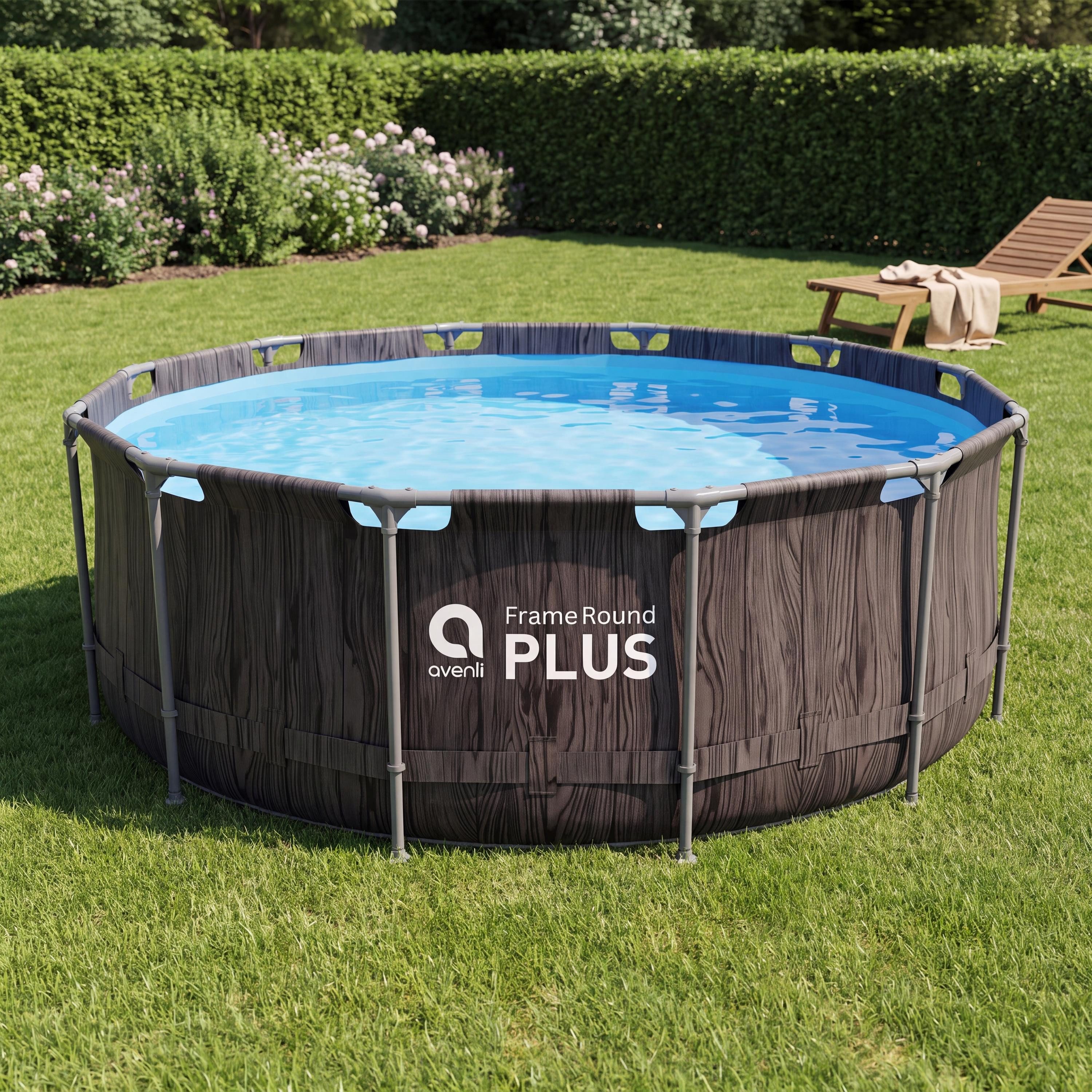 Avenli Framepool Frame Plus Pool 366 x 100 cm, Aufstellpool (Stahlrahmenpool, ohne Zubehör), Auch als Ersatzpool geeignet