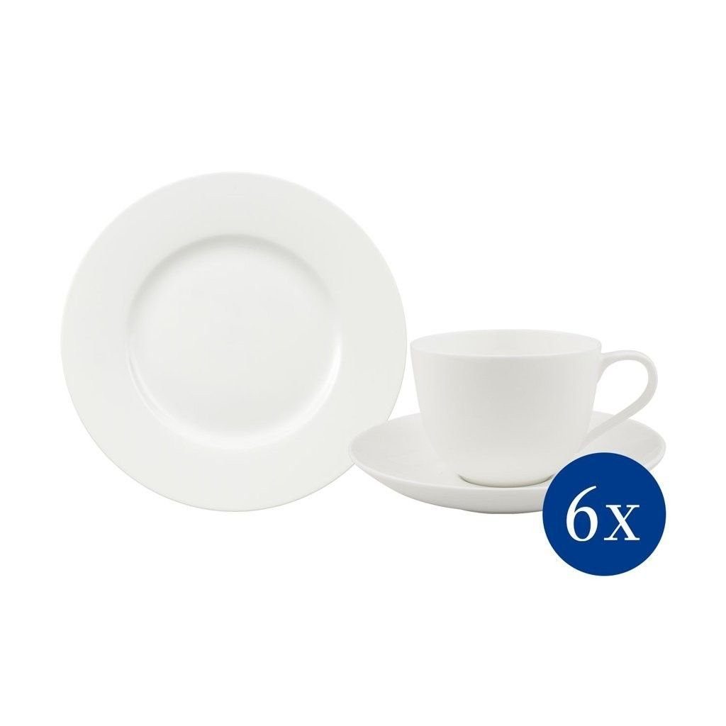 Villeroy & Boch Geschirr-Set Villeroy & Boch Кофейный сервиз NOBLESSE/ROYAL weiß Комбинированное обслуживание