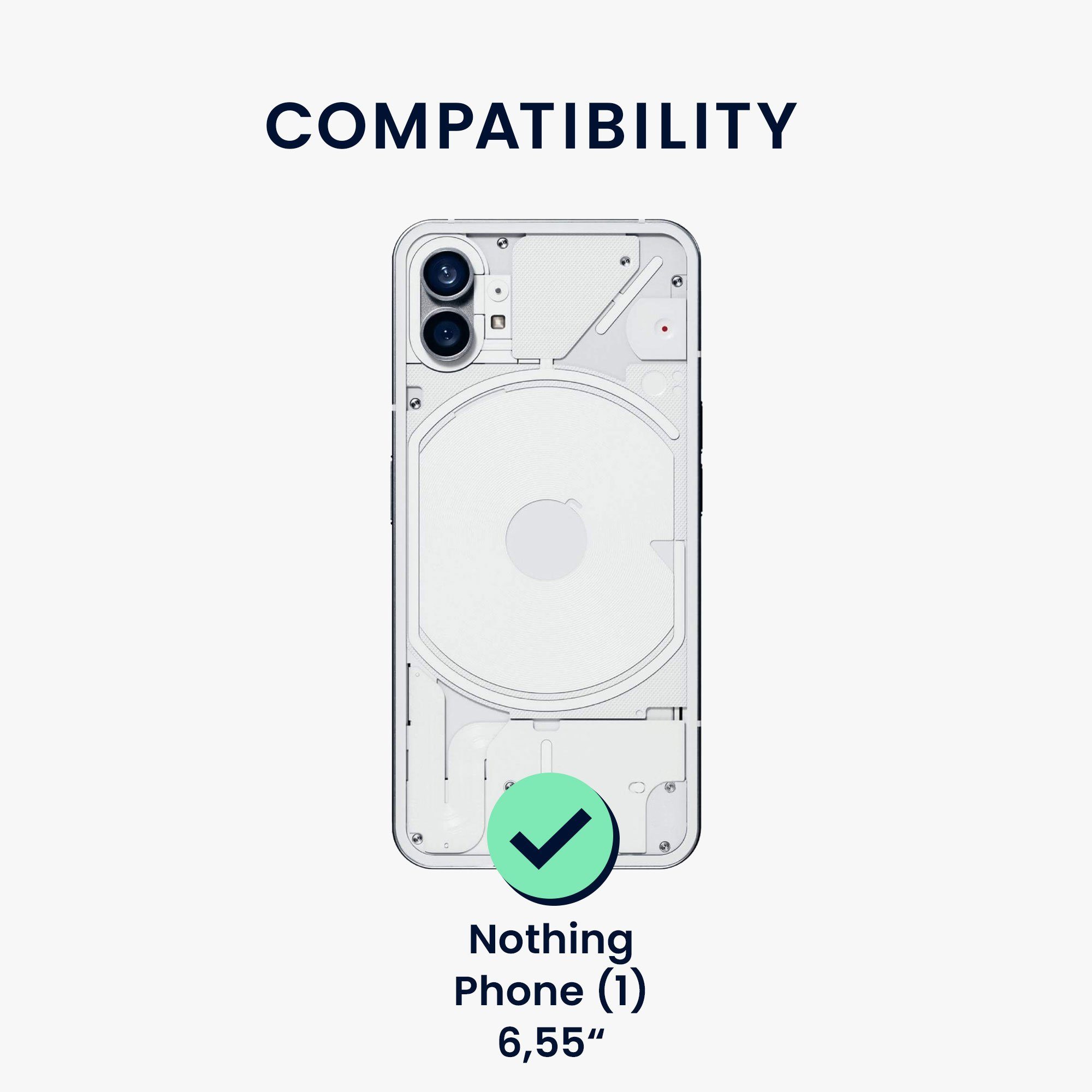 kwmobile Handyhülle Handyhülle für Nothing Phone (1) Hülle, Weiches Handy Silikon Case - Schutzhülle Cover