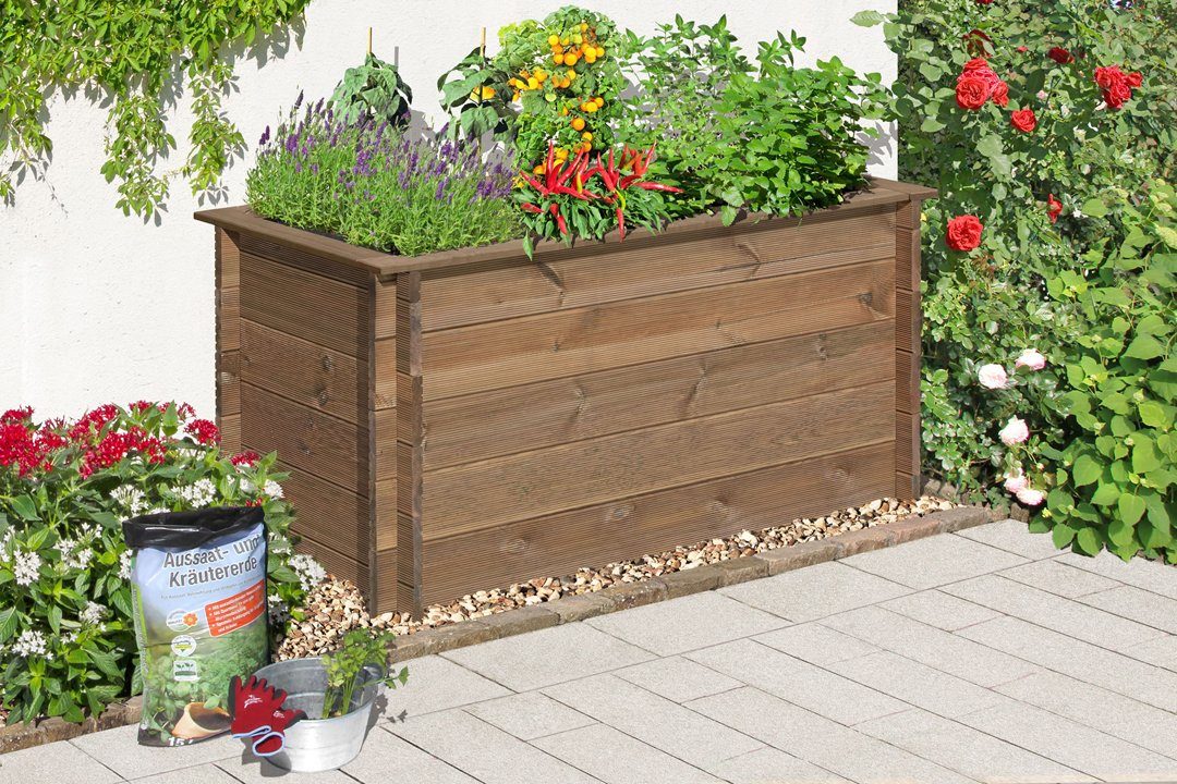 MegaHolz Hochbeet »Hochbeet TERRA KDI braun« OTTO