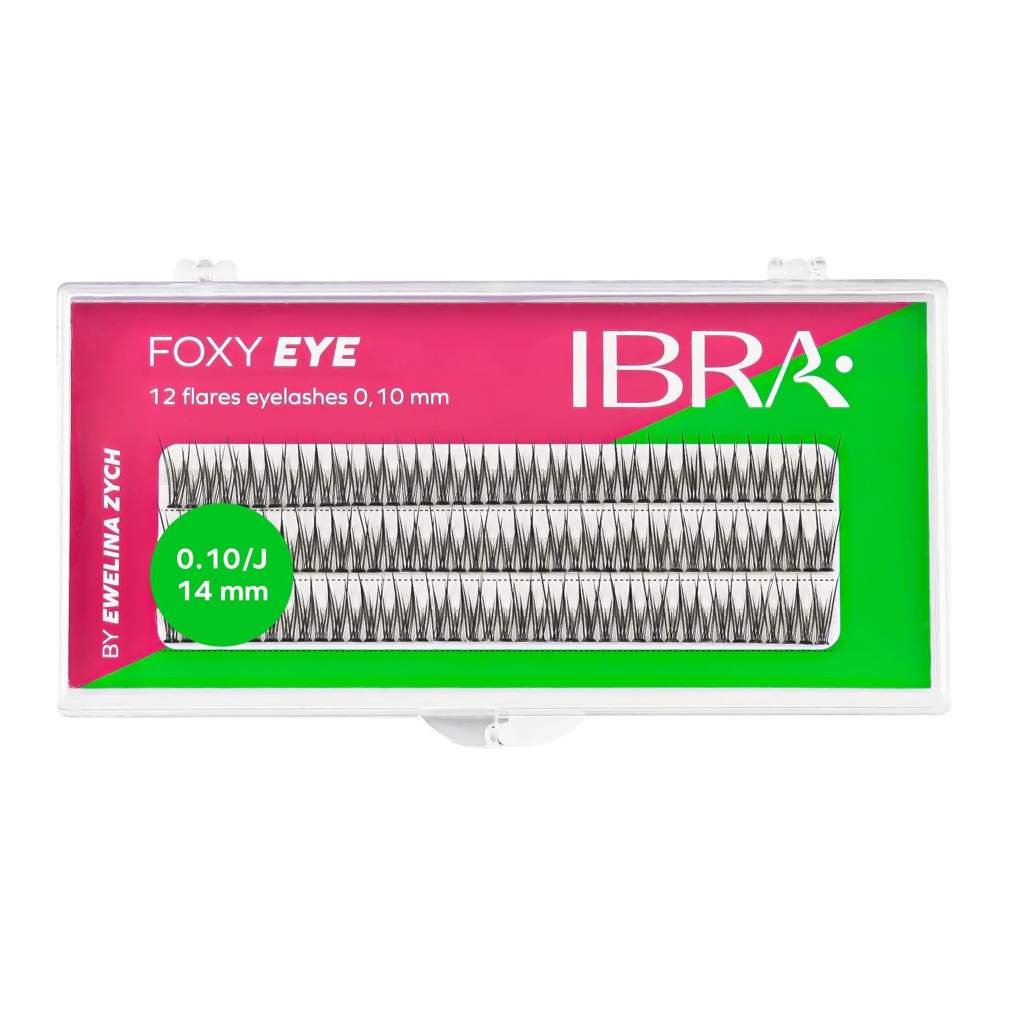 Ibra Einzelwimpern IBRA Foxy Eye Wimpernbüschel 14mm 120Stk.