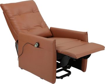 loft24 Relaxsessel Peter, mit elektrischer Relaxfunktion, Sitzhöhe 49,5 cm, integrierte Fußstütze
