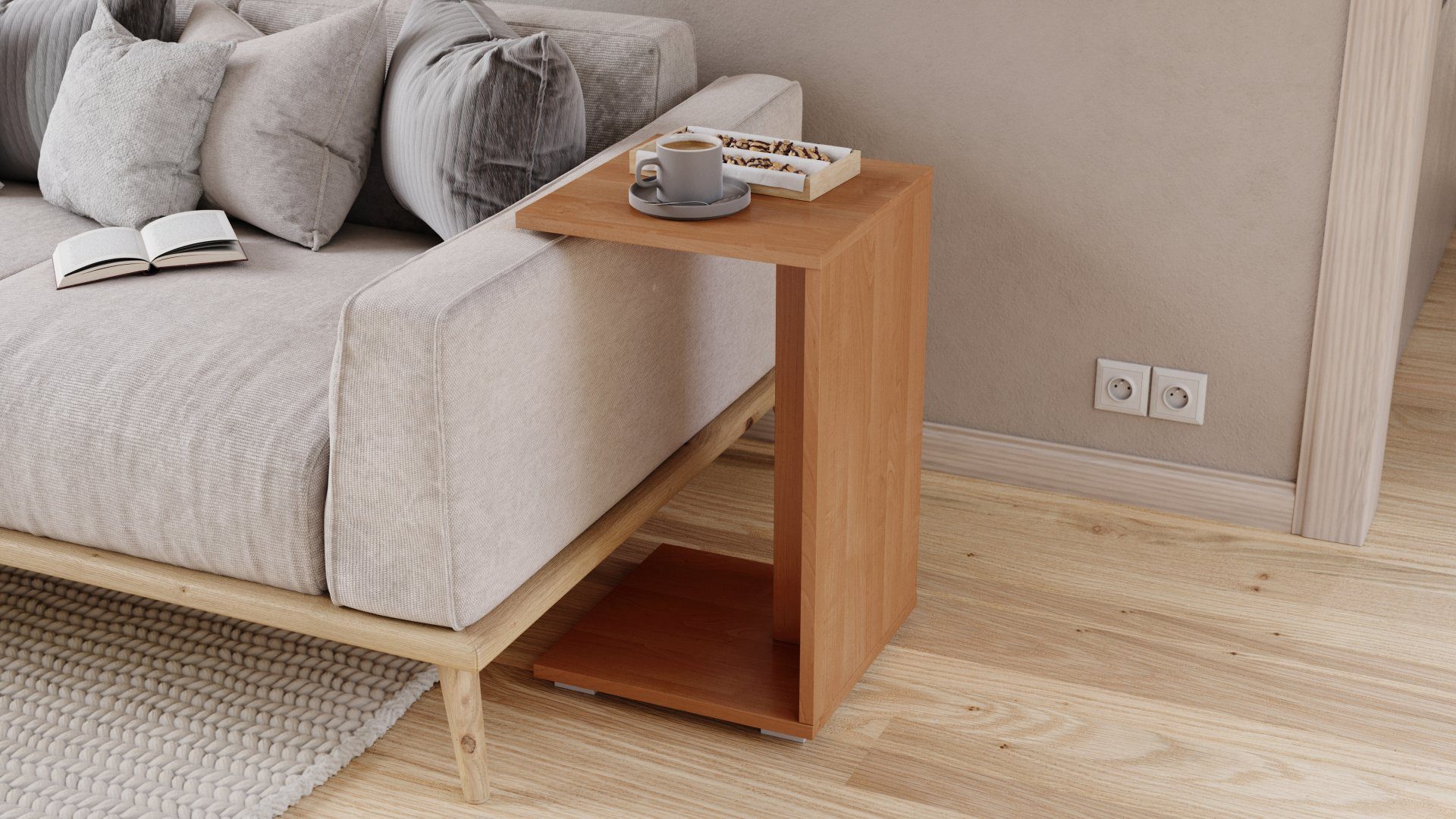 designimpex Beistelltisch Design Hugo Ecktisch Tisch günstig online kaufen