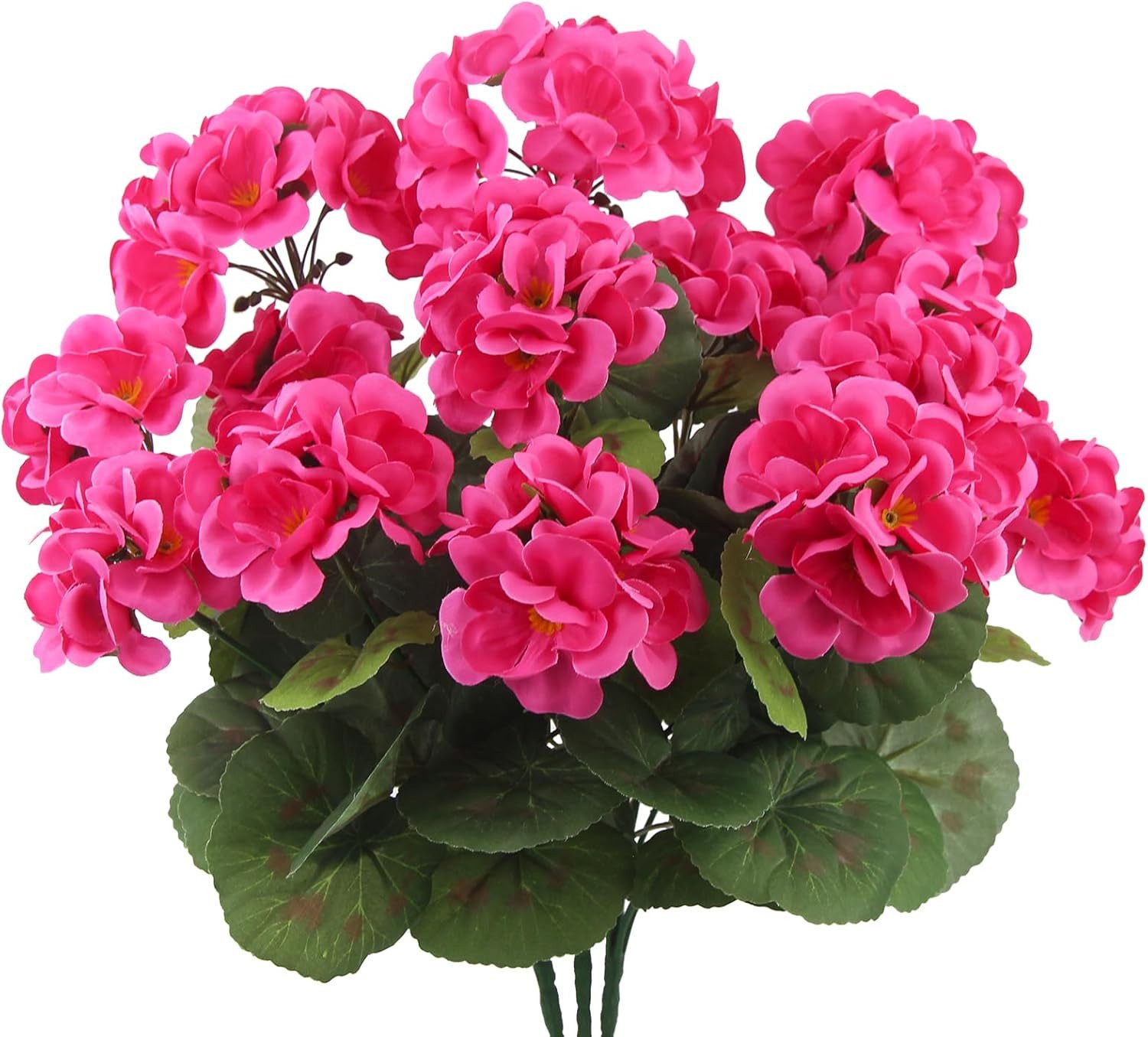 Kunstblumenstrauß 3 Kunstblumenstrauß Geranien, UV-beständige Kunstblumen