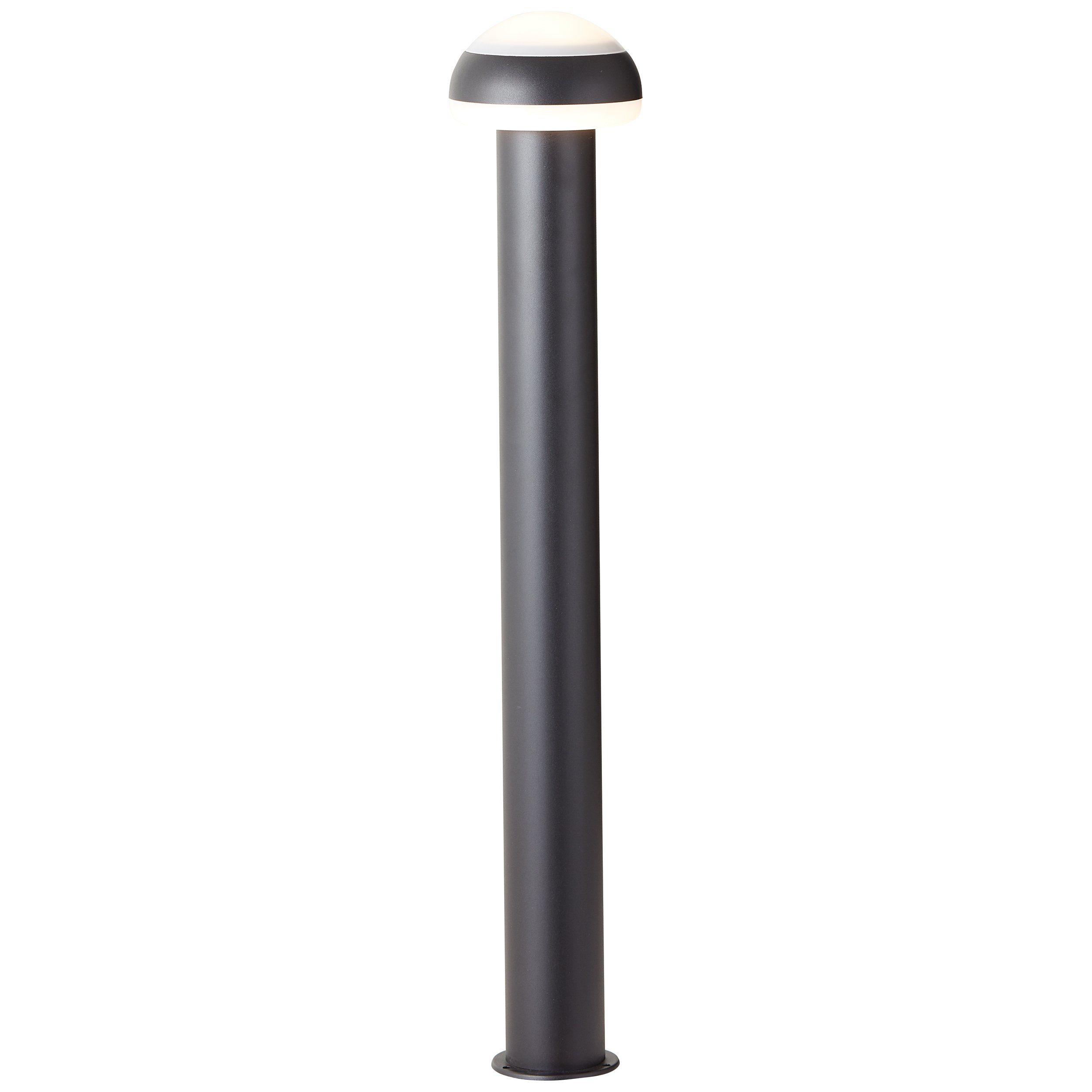 Brilliant Außen-Stehlampe Außenstandleuchte 1 Edelstahl/Kunststoff, sand Ilton, Ilton LED schwarz, 80cm