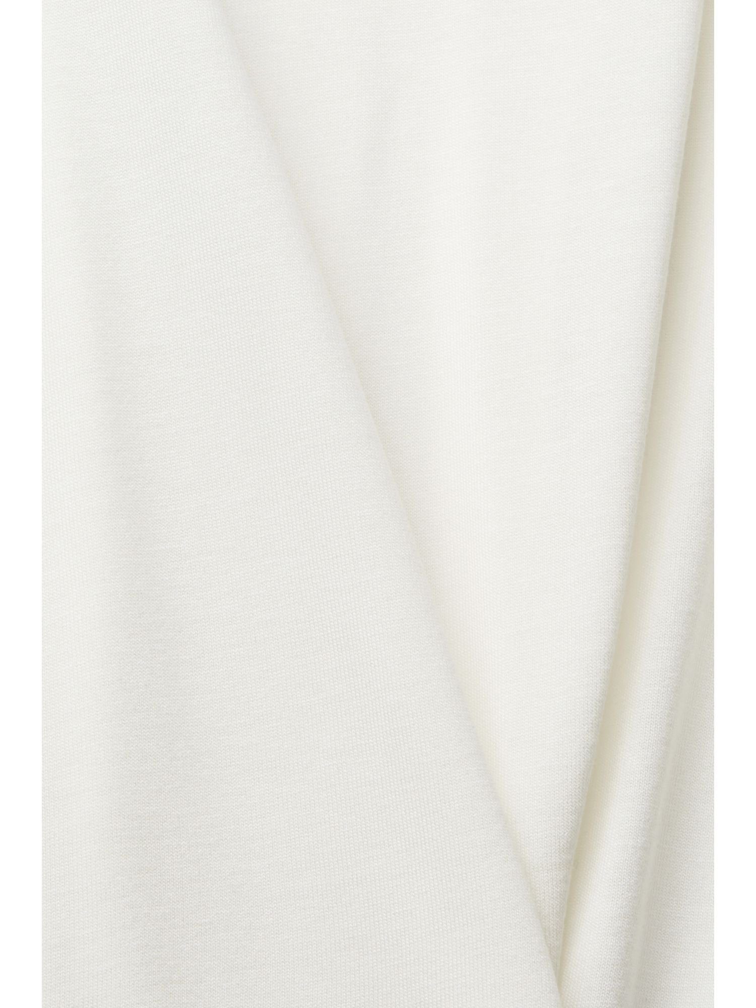 LENZING™ (1-tlg) Top Esprit ECOVERO™ Collection Spitze, OFF mit WHITE T-Shirt