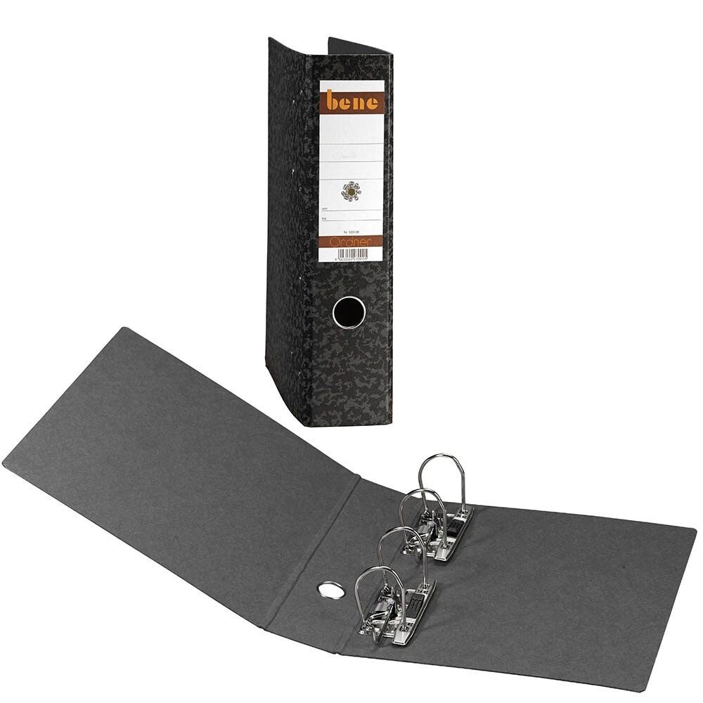 bene Doppelordner bene Doppelordner schwarz Karton 7,0 cm