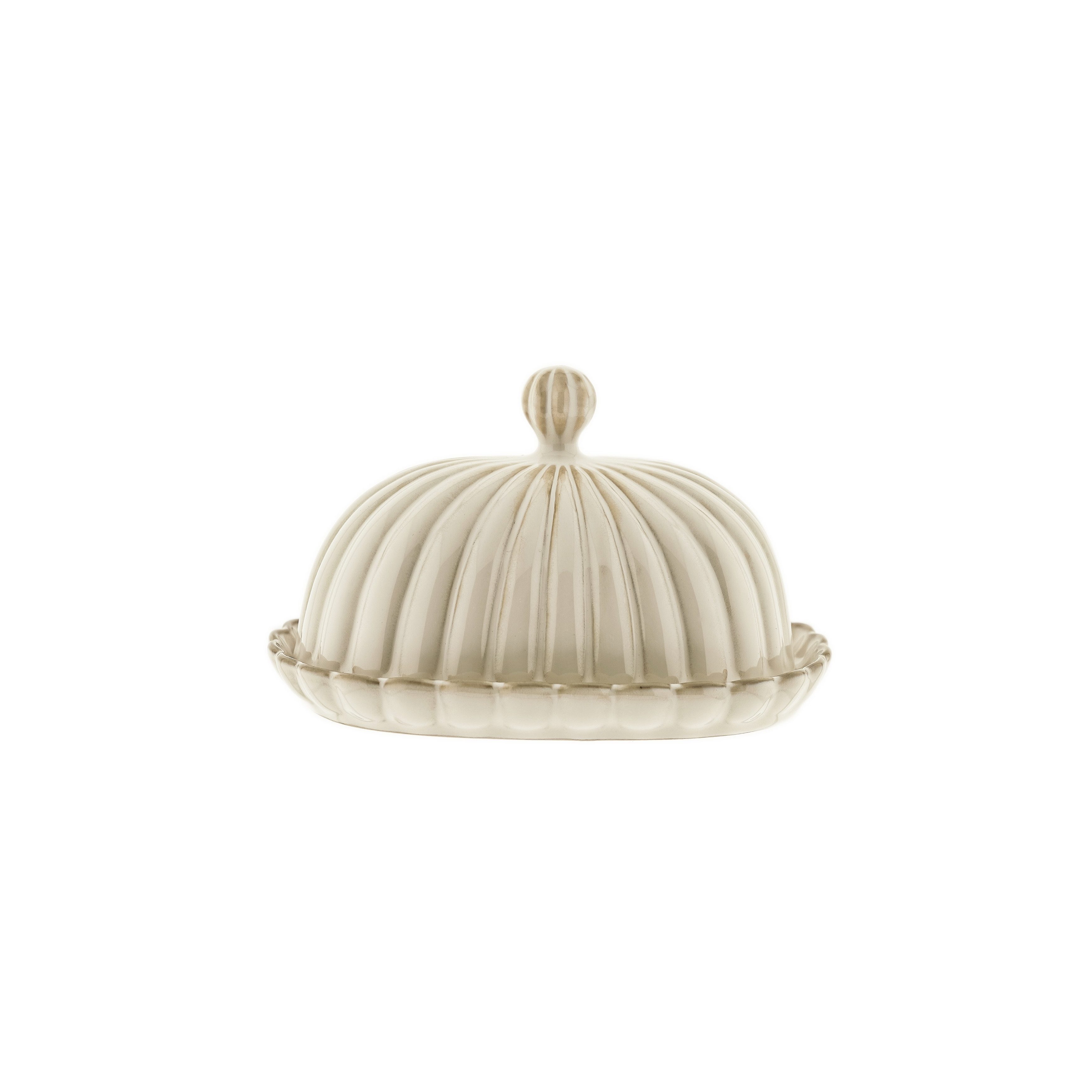 Almina Butterdose Bloomy Butterdose aus Porzellan mit floraler Struktur, (1-tlg)