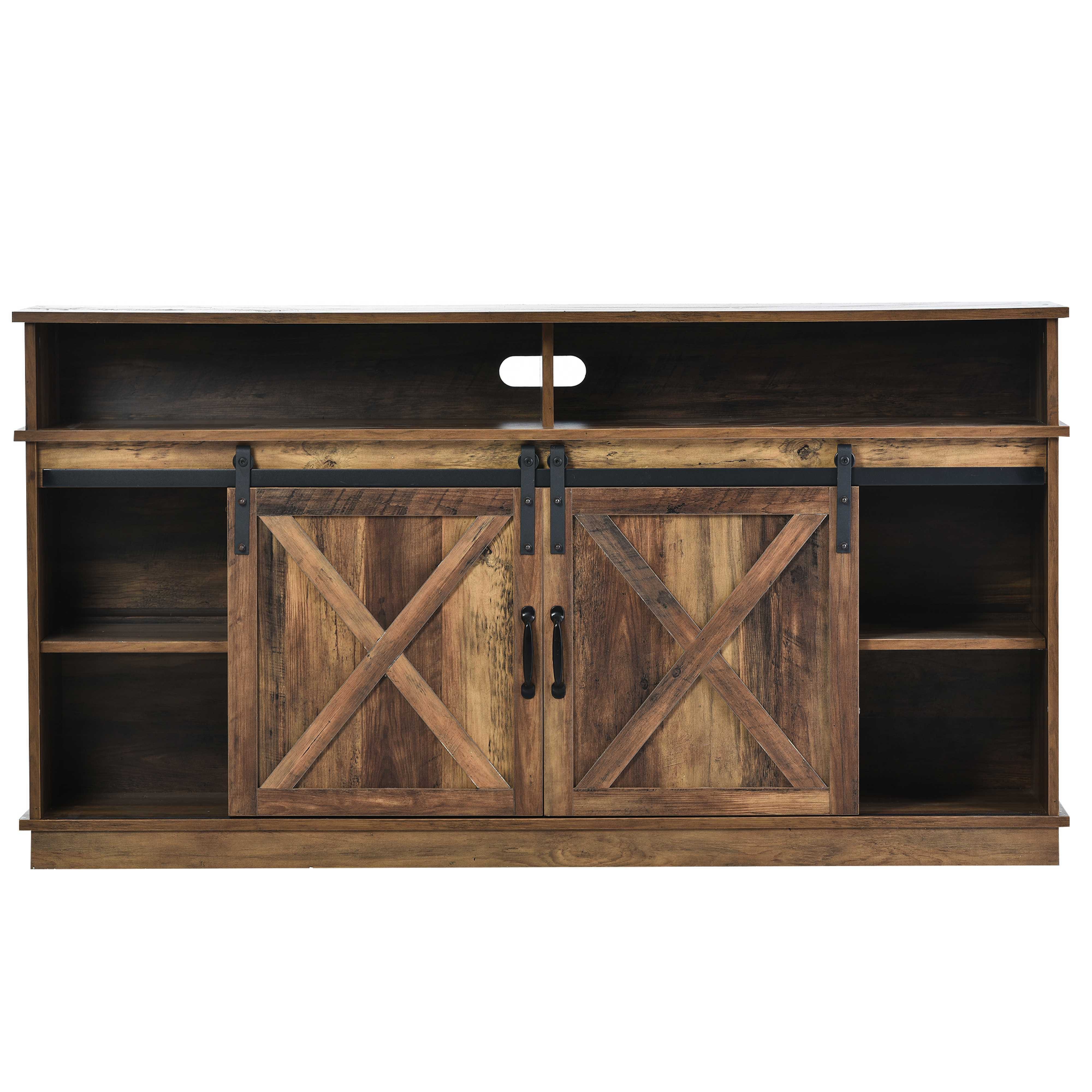 BlingBin TV-Schrank Sideboard TV-Ständer Fernsehschrank (1-St., mit 2 klass günstig online kaufen