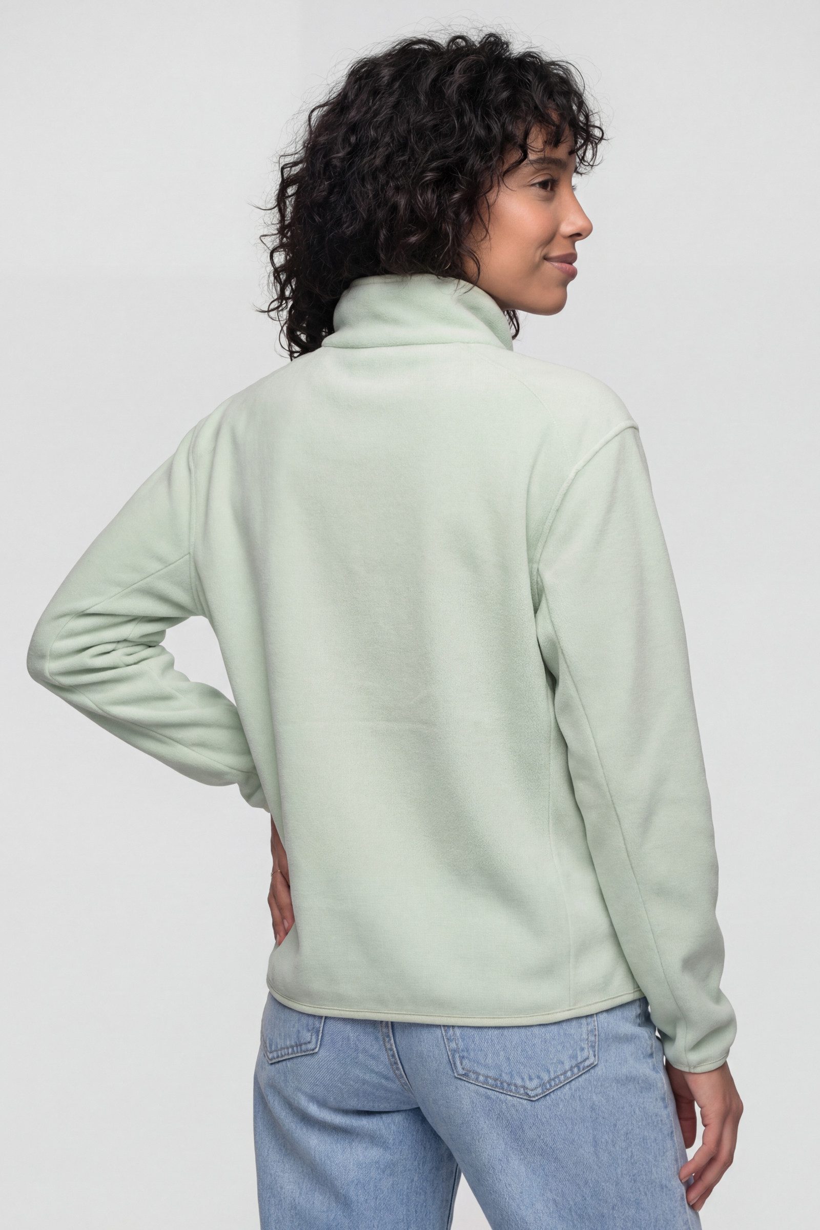 Alife & Kickin Fleecejacke Damen SagaAK F Fleecejacke, Jacke mit Rei§verschlusstasche am €rmel und Stehkragen