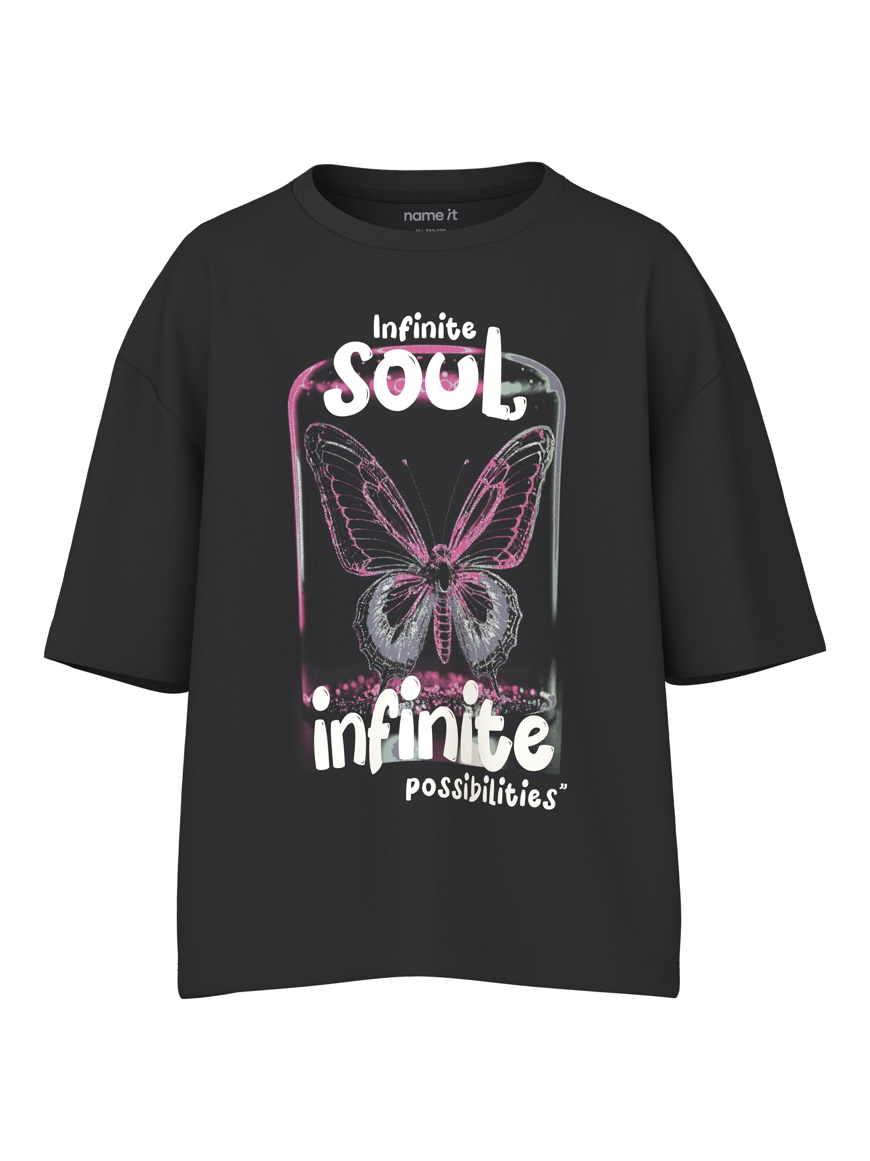 Name It T-Shirt NKFVEEN SS RLX TOP Baumwolle, locker geschnitten