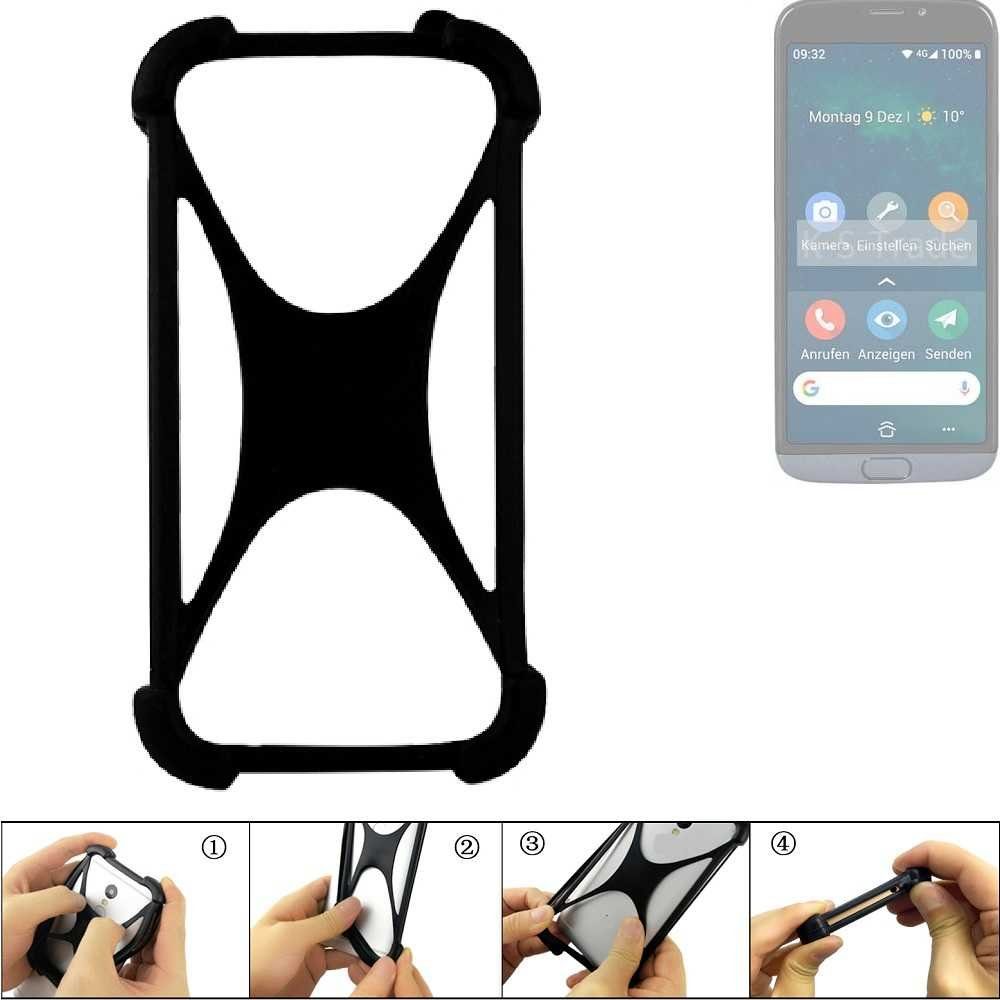K-S-Trade Handyhülle für Doro 8050, Handy-Hülle Schutz-Hülle Silikon Bumper TPU Softcase Smartphone