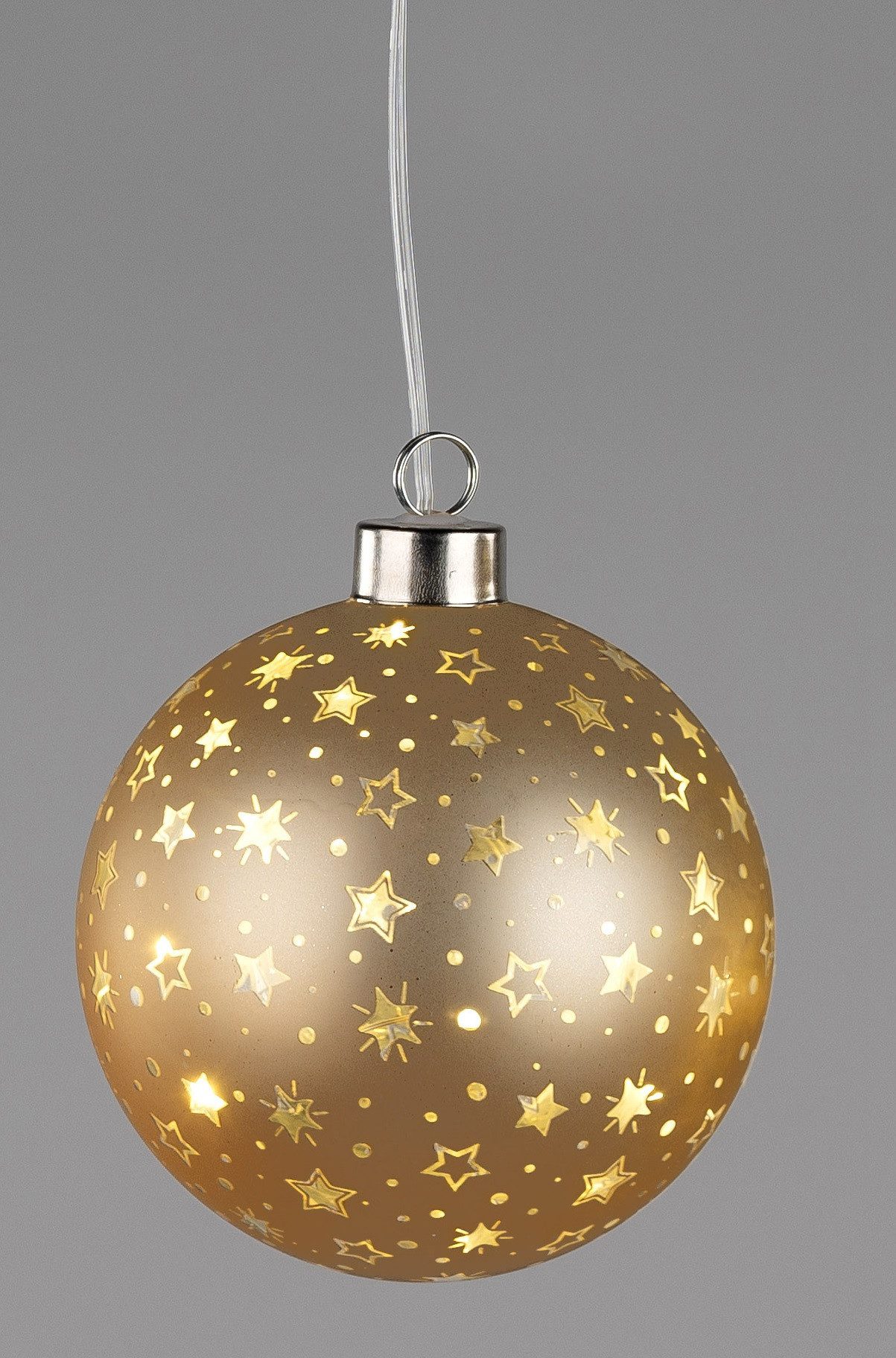 formano LED Kugelleuchte LED - Kugel hängend Deko Champagn mit Timer Weihna günstig online kaufen