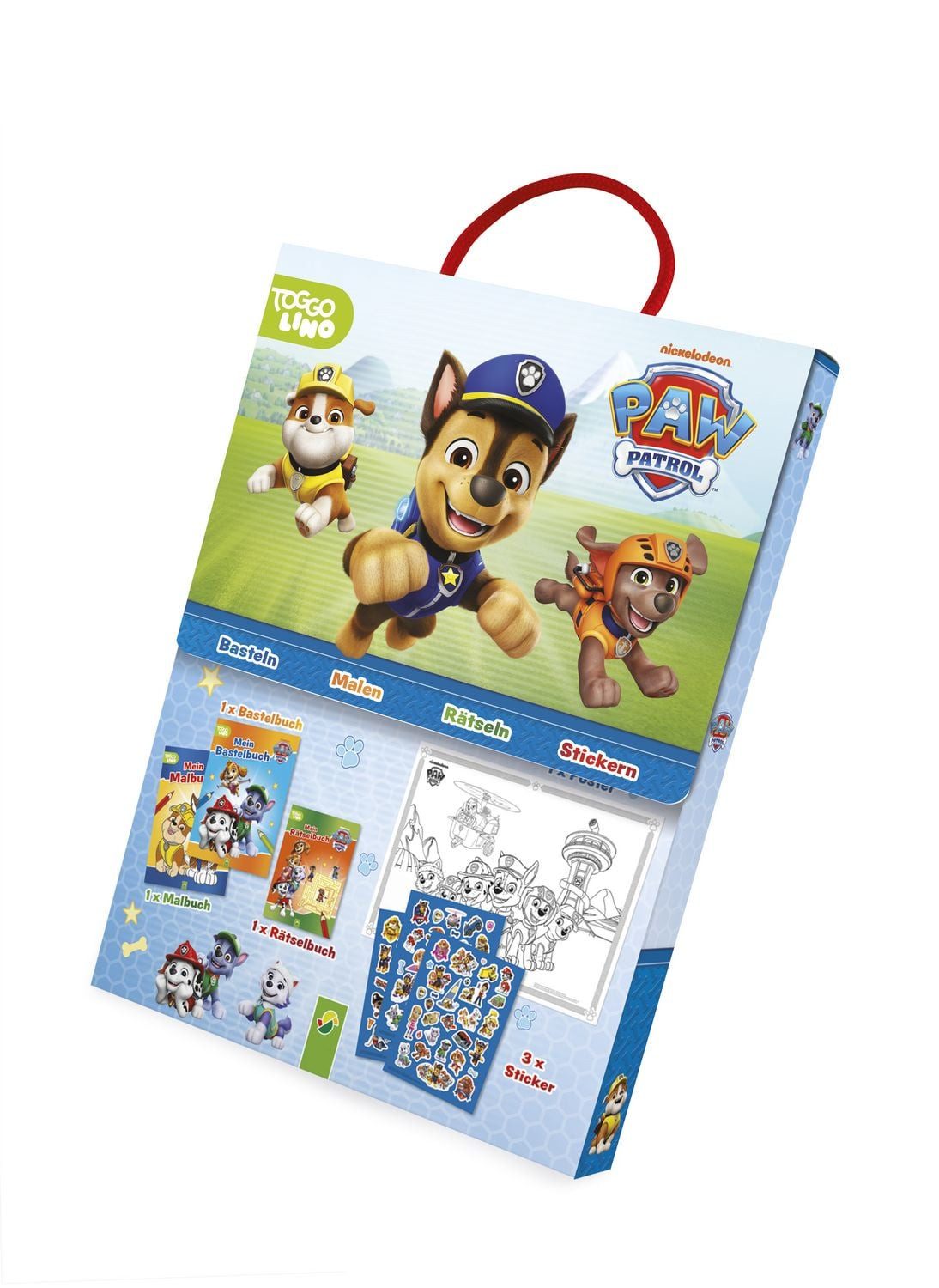 Paw Patrol Spaß-Set I Basteln - Rätseln - Stickern / diverse