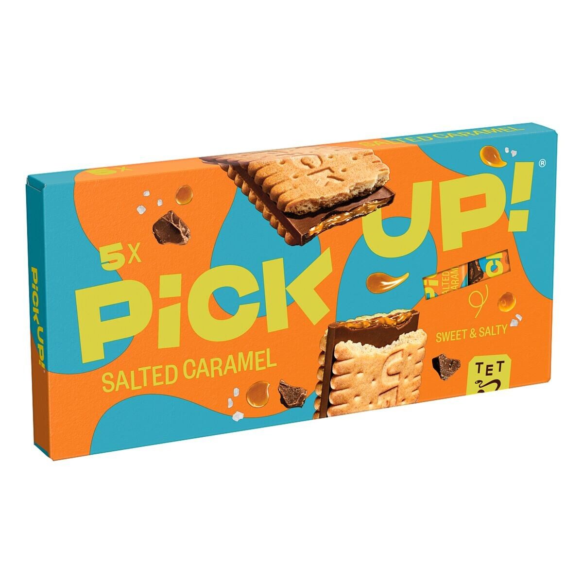 PICK UP! Kekse PiCK UP! Salted Caramel, Doppelkeksriegel 5er-Pack