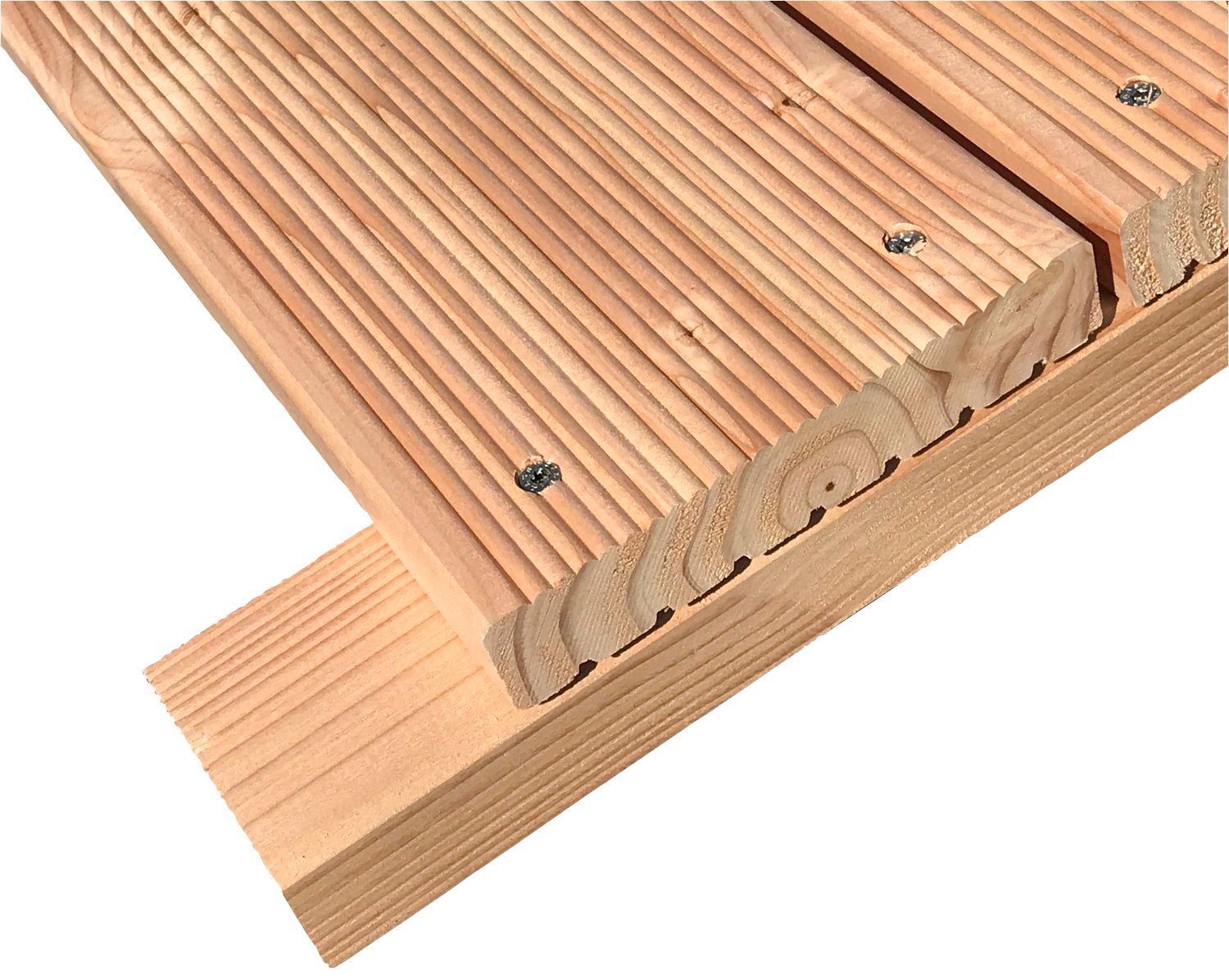 BM MASSIVHOLZ Terrassendielen »Douglasie«, 12 m² mit Unterkonstruktion