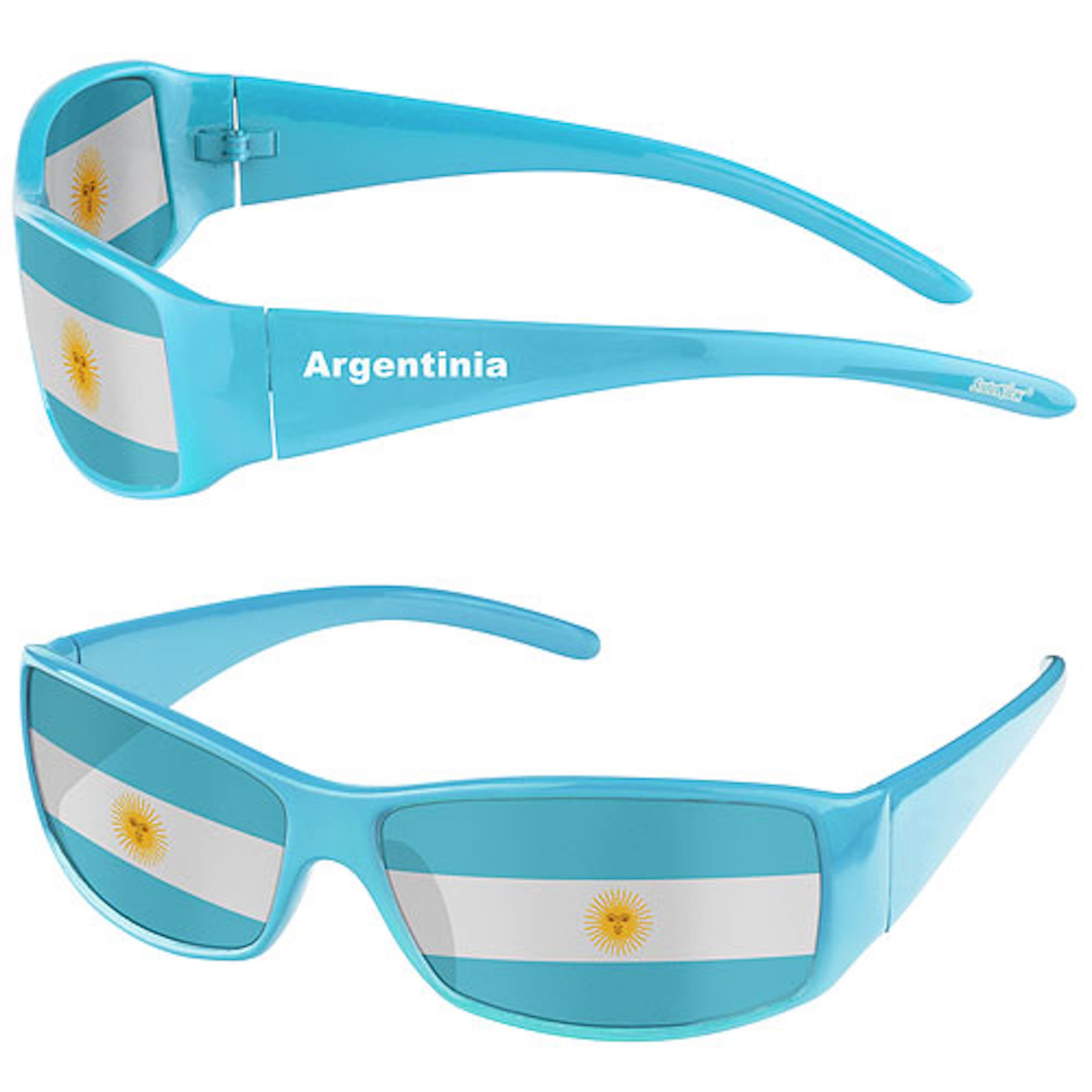 Taffstyle Sonnenbrille Fanbrille Landesflagge EM & WM für Fanartikel Sport Partyartikel (Perfekt für Sportevents WM Länderflagge Flagge Handball Eishockey Basketball Länder Brille)