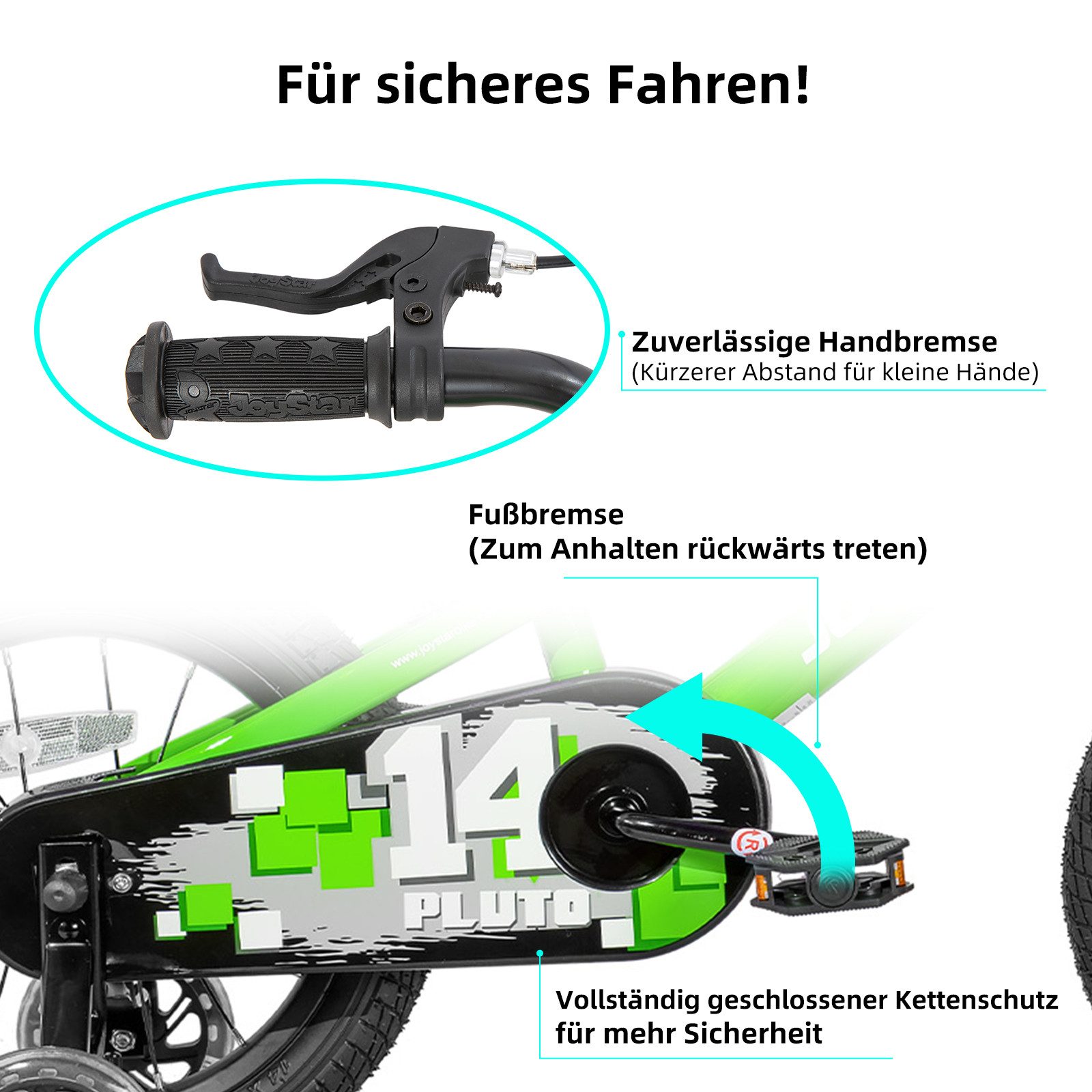 JOYSTAR Kinderfahrrad 12/14 /16/18/20 Zoll fahrrad für Jungen und Mädchen 3-12 Jahre, Mit Korb, Stützrädern, Fahrradklingel, Flaschenhalter, Kettenabdeckung