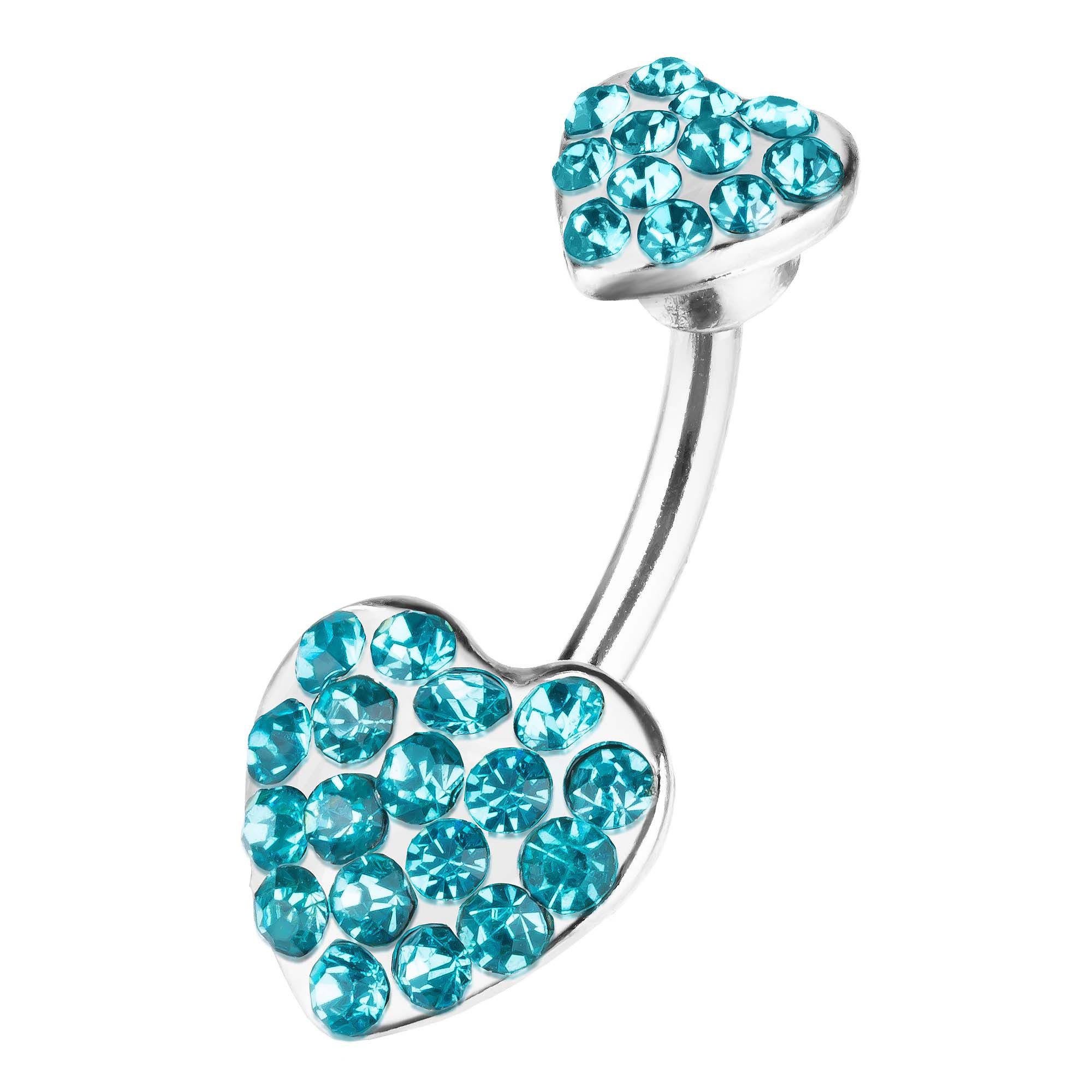 Taffstyle Bauchnabelpiercing Bauch Piercing Chirurgenstahl Kristall Herzen, günstig online kaufen