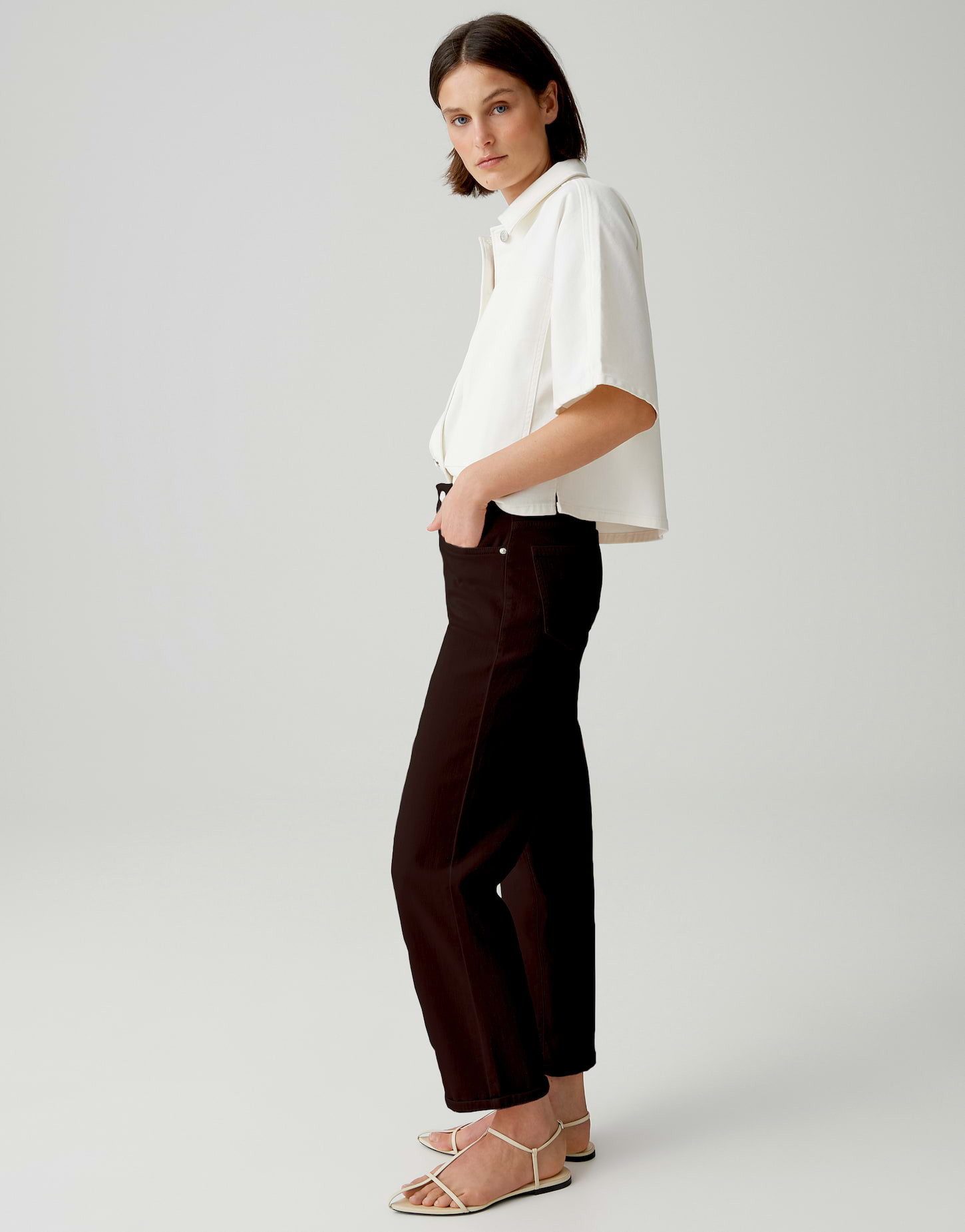 OPUS PANTS Relax-fit-Jeans MELLY RELAX Barrel Jeans aus Baumwoll Mix Mid Rise – Bild 5 von 5