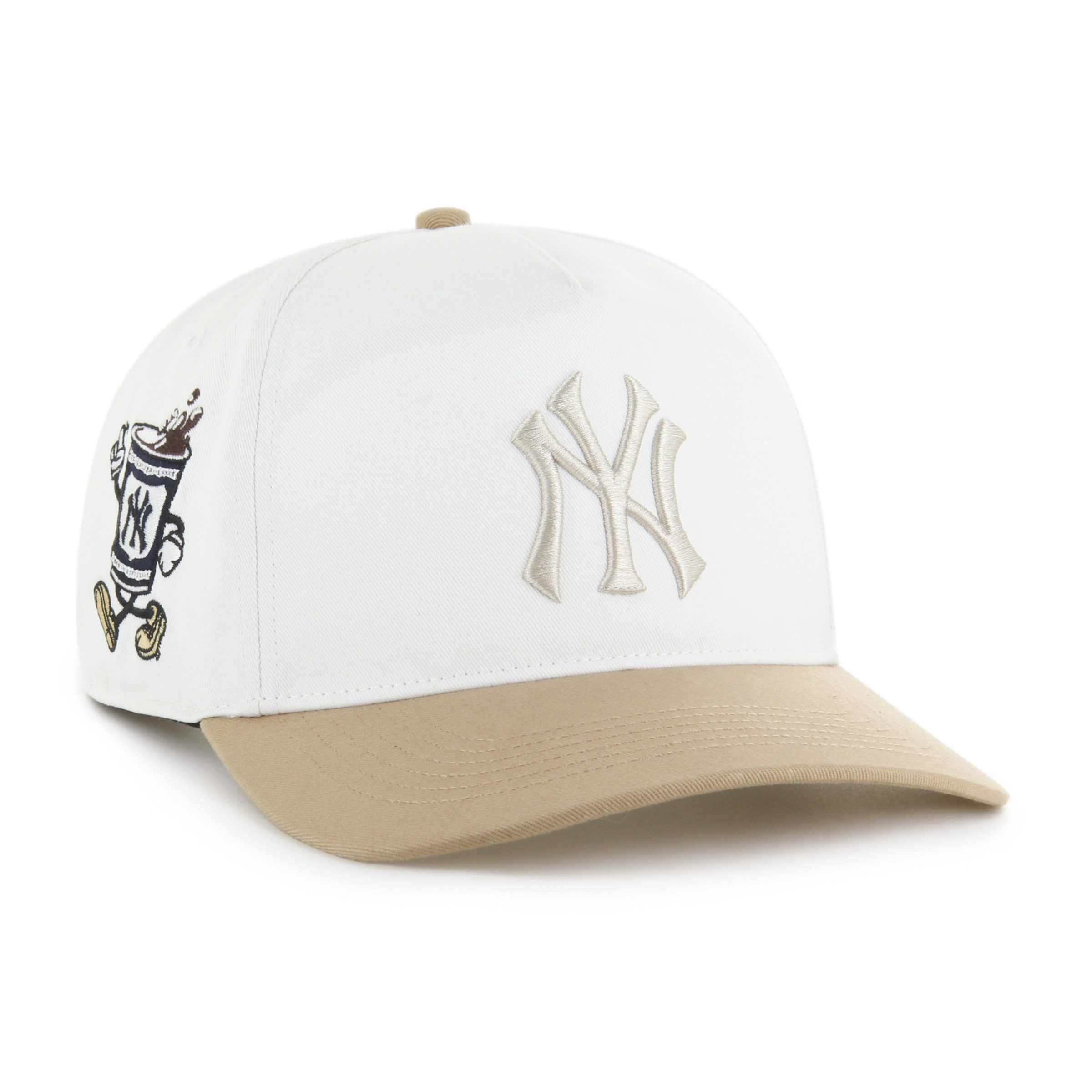 '47 Brand Snapback Cap '47 Brand Cap MLB New York Yankees White Cartoon Icon '47 Hitch (Basecap, Basecap, Snapback Cap)