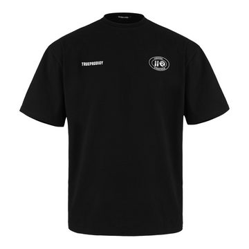 trueprodigy Oversize-Shirt Channing Logoprint Rundhals dicker Stoff