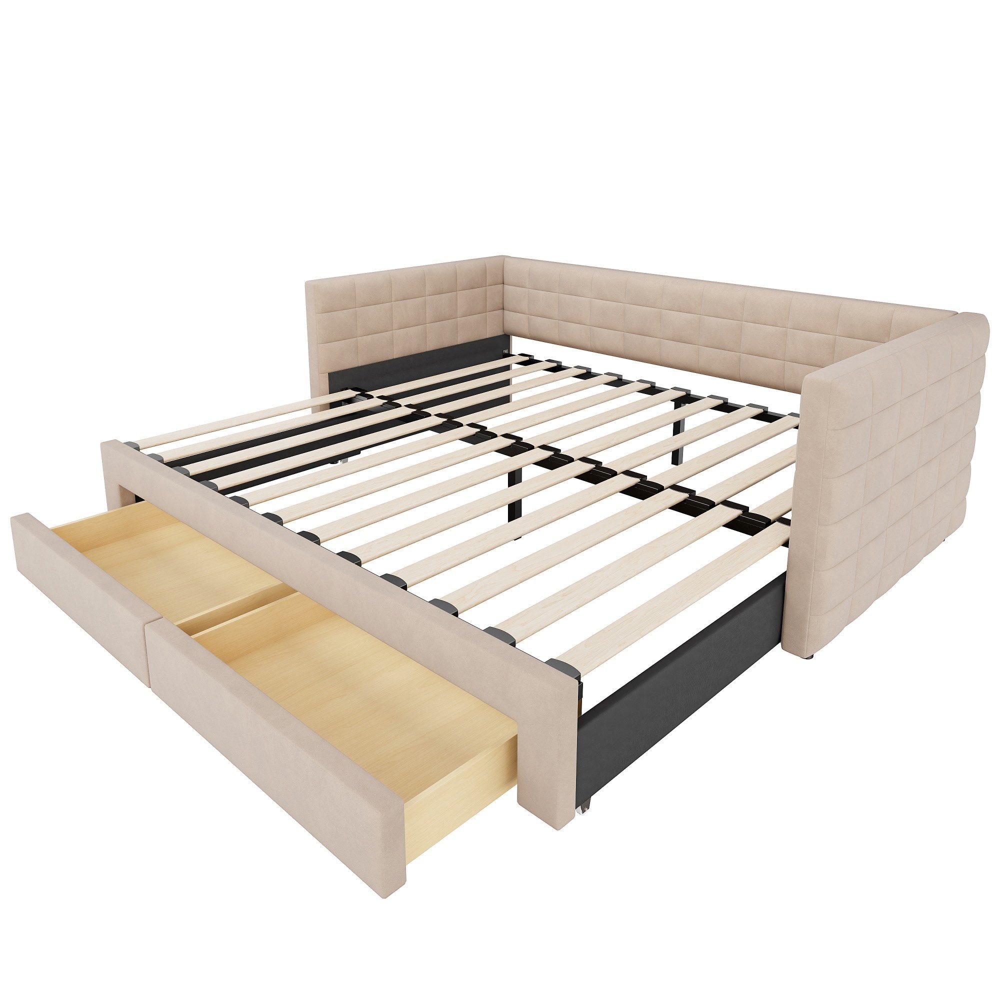 BlingBin Schlafsofa Polsterbett 3-in-1 Ausziehbares Schlafsofa, günstig online kaufen