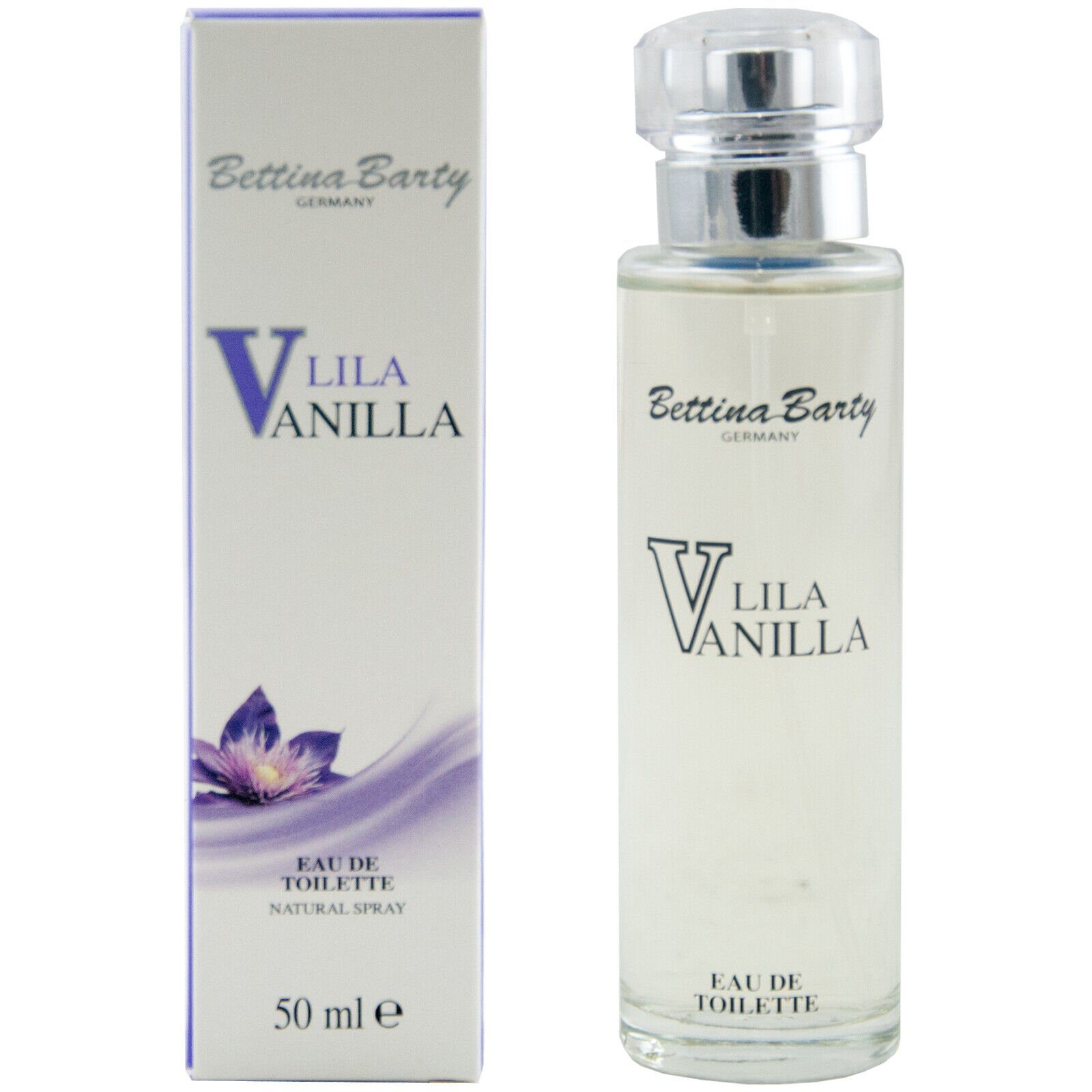 Eau Barty 50 Bettina Eau ml Spray de Vanilla Toilette bettina by Toilette Barty Lila Neu!! de