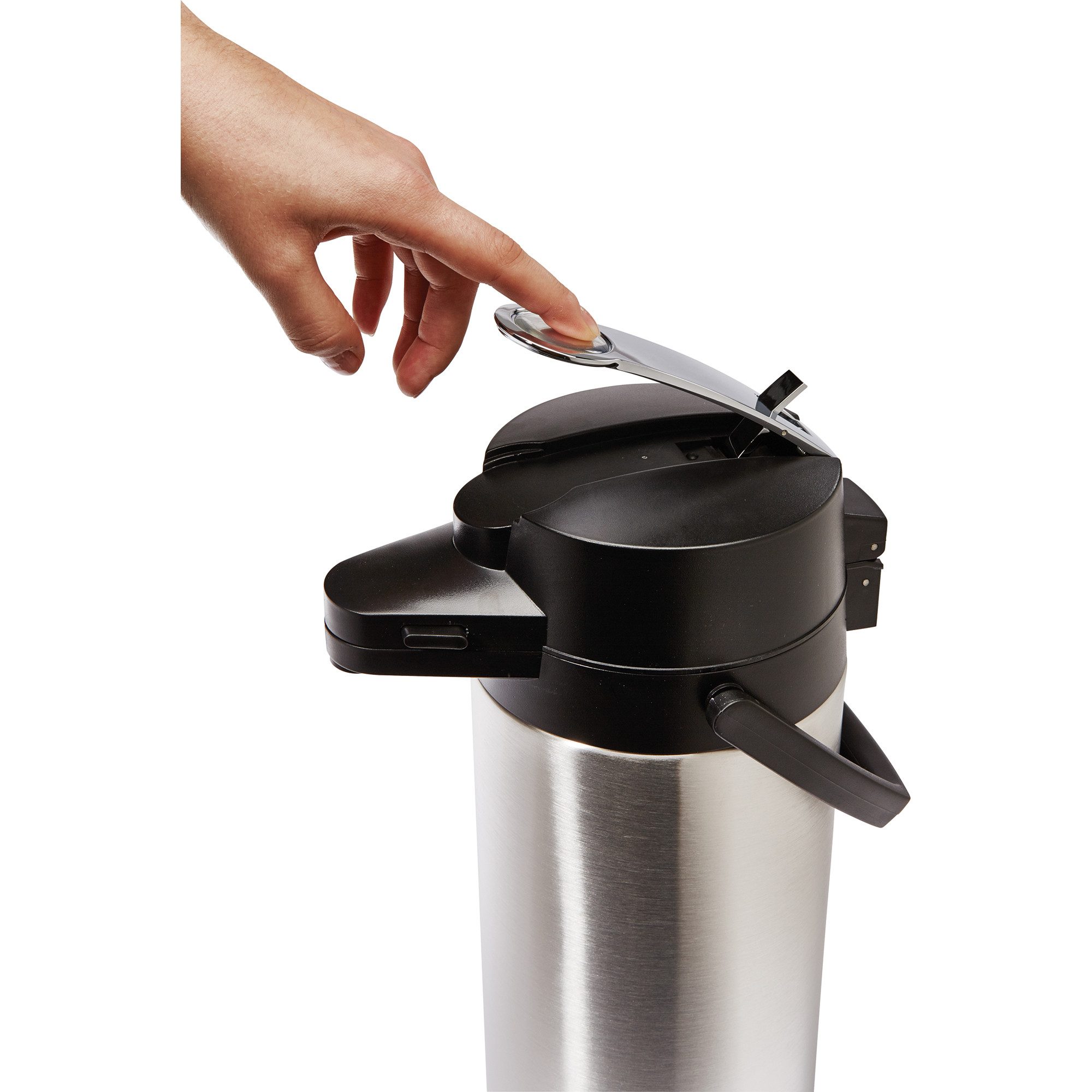 Helios Geschirr-Set Pumpkanne Coffeestation 8257 2,5l edelstahl/schwarz