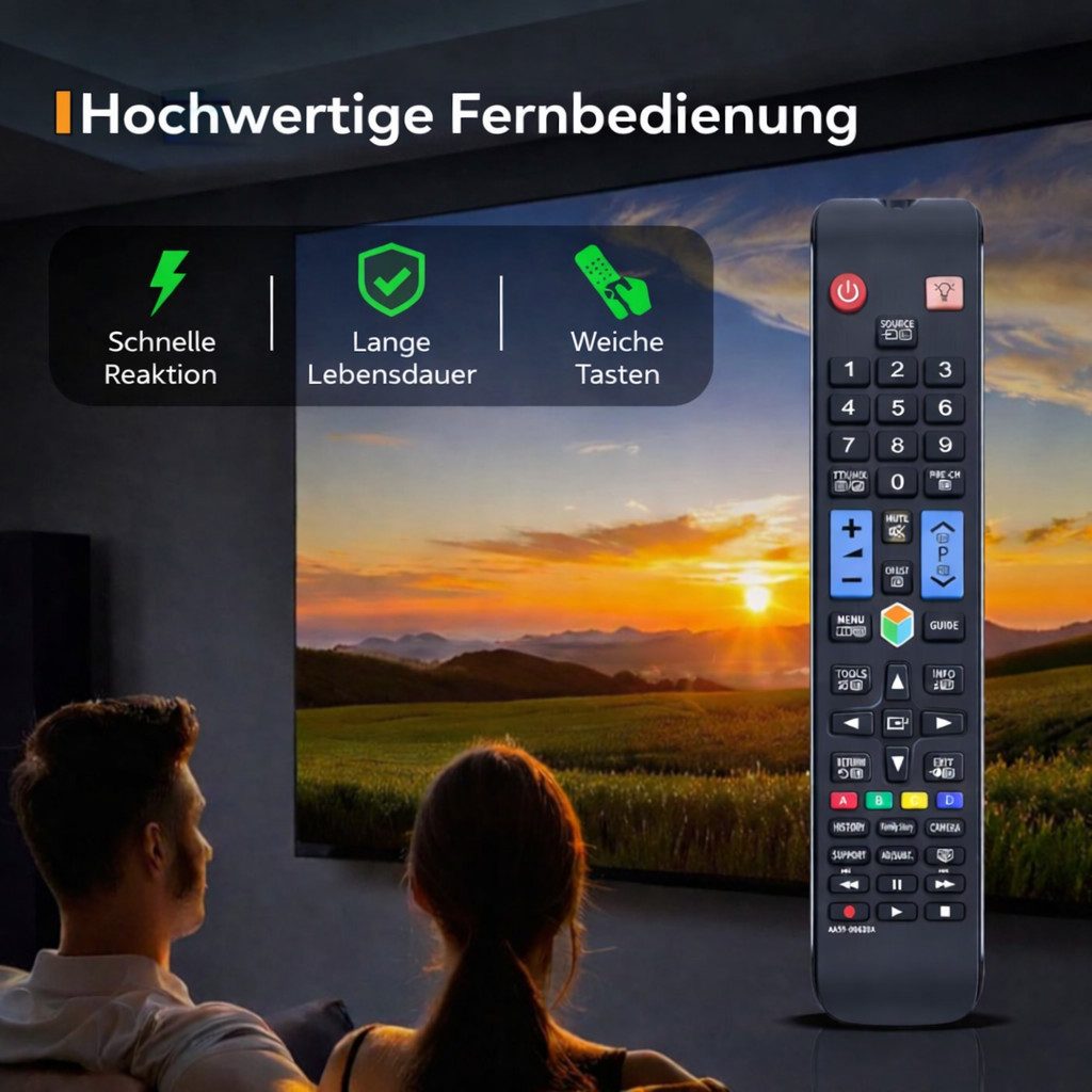 Mycotech Fernbedienung für Samsung Smart TV Fernseher AA59-00638A Fernbedienung