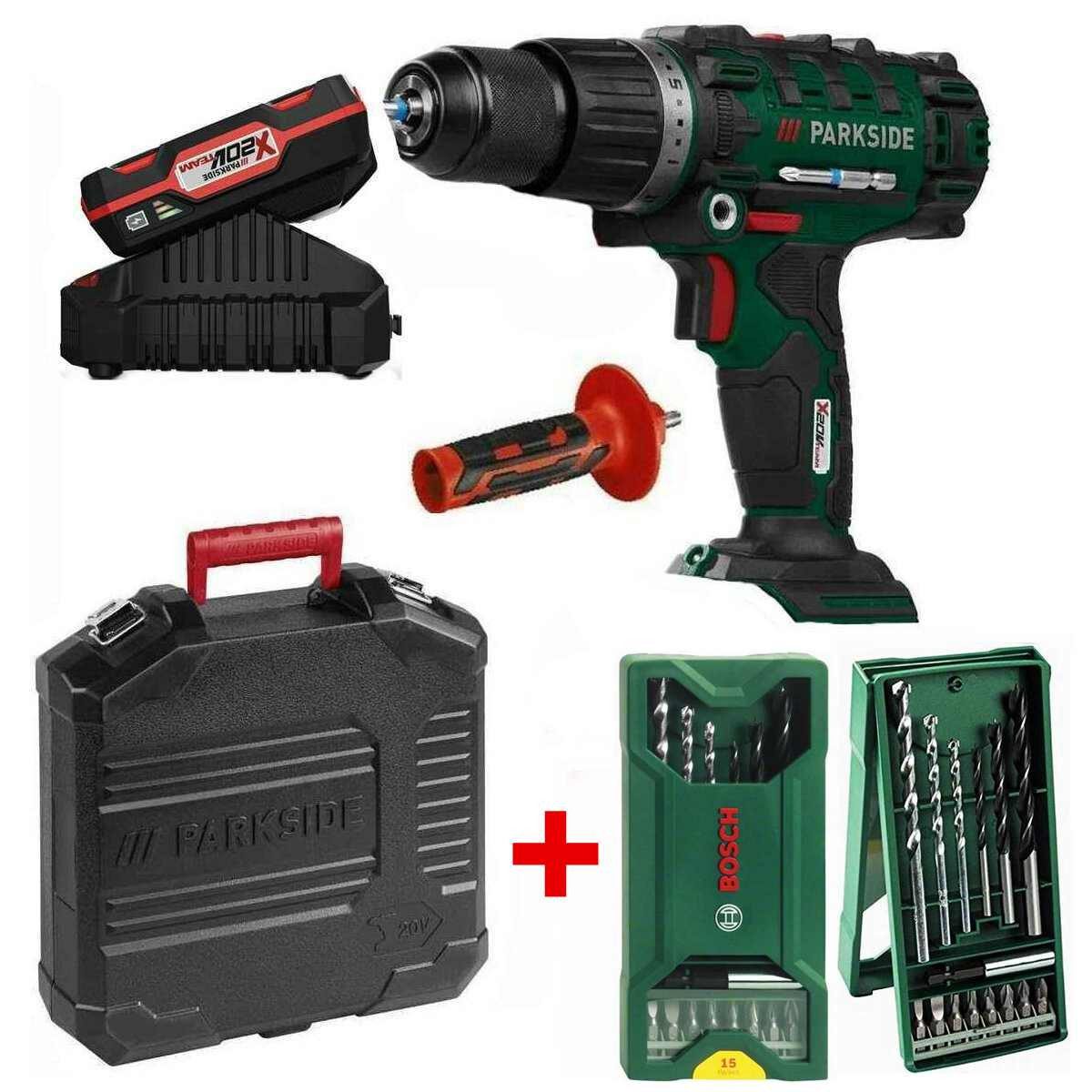 Parkside Akku-Schlagbohrschrauber 20V Schlagbohrschrauber PSBSA 20-Li C3 Ak günstig online kaufen