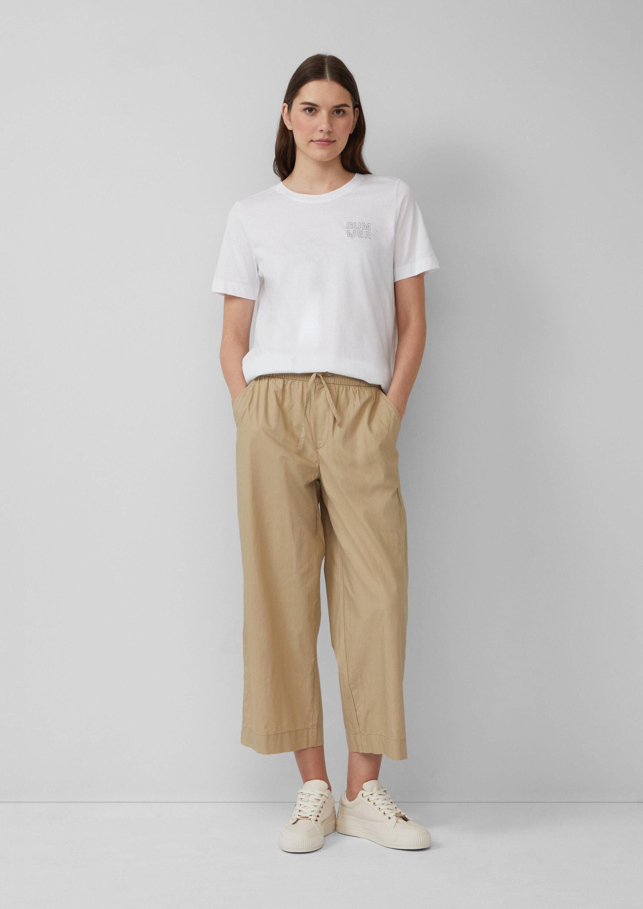 s.Oliver Culotte Hose Leichte Culotte aus Baumwollmix im Relaxed Fit günstig online kaufen