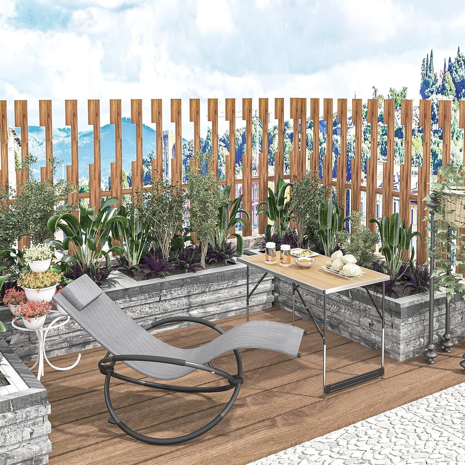 Woltu Campingtisch (1-St), Klapptisch höhenverstellbar, Aluminium günstig online kaufen