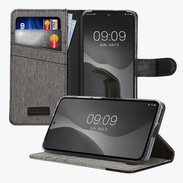 kwmobile Handyhülle Wallet Case kompatibel mit Motorola Edge 30 Neo, Hülle mit Ständer - Handyhülle Kartenfächer