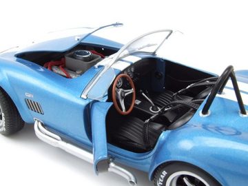 Solido Modellauto Shelby AC Cobra 427 1965 blau weiße Streifen Modellauto 1:18 Solido, Maßstab 1:18