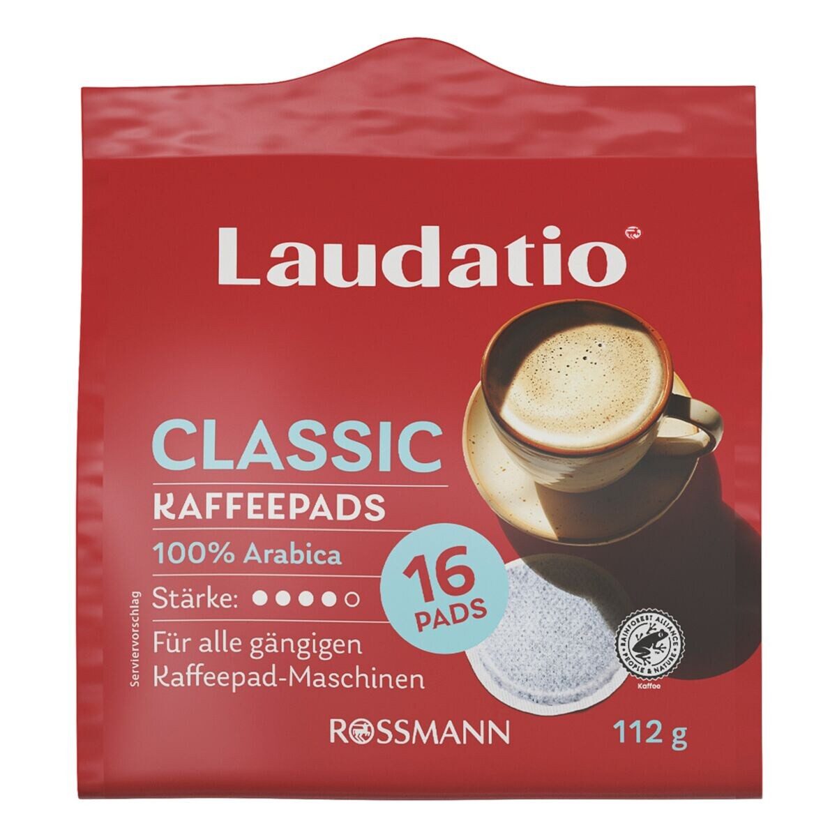 LAUDATIO Kaffee Classic, 16 Kaffeepads
