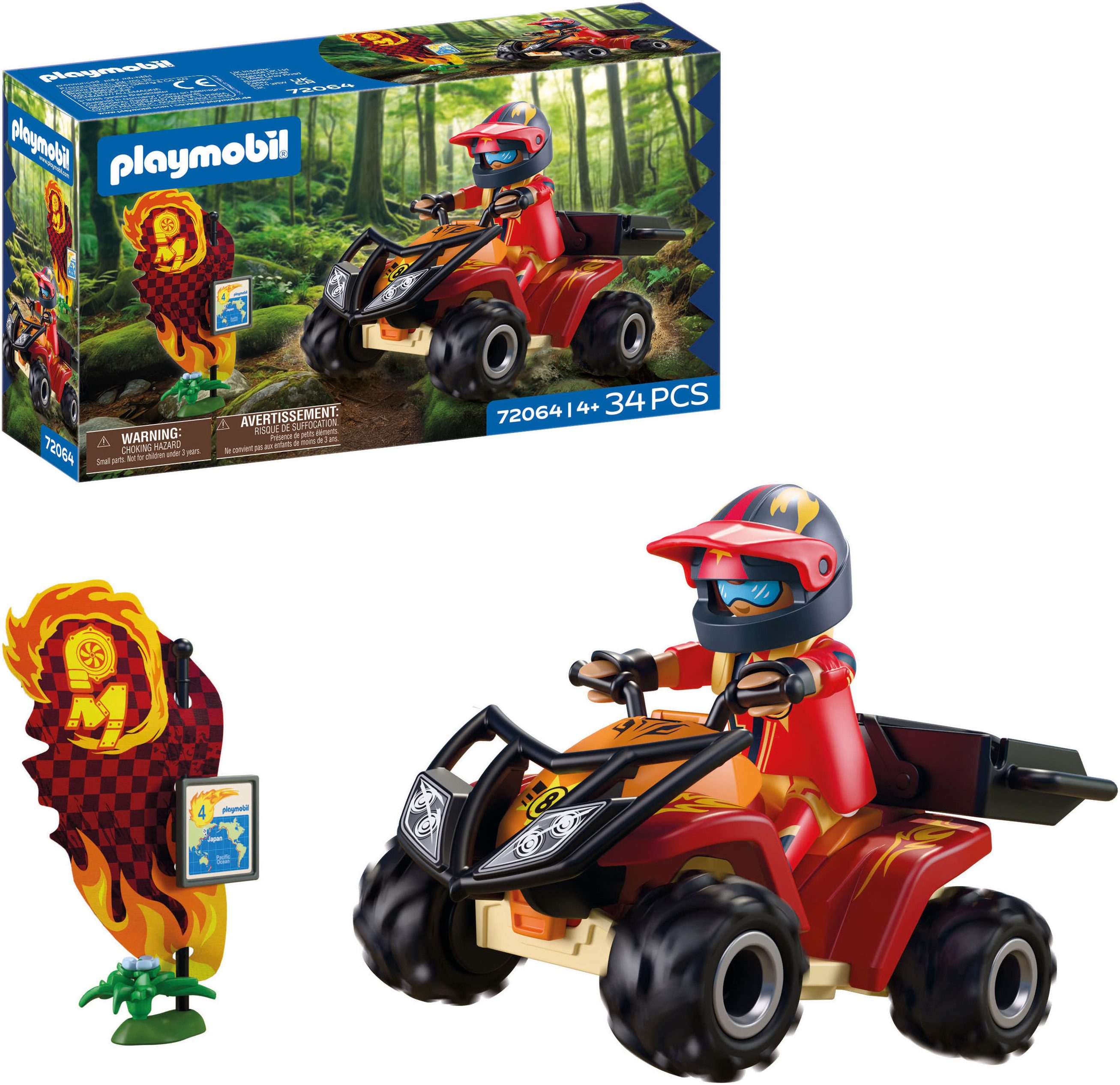 Playmobil® Offroad Quad (72064), City Action Konstruktions-Spielset, (34 St)