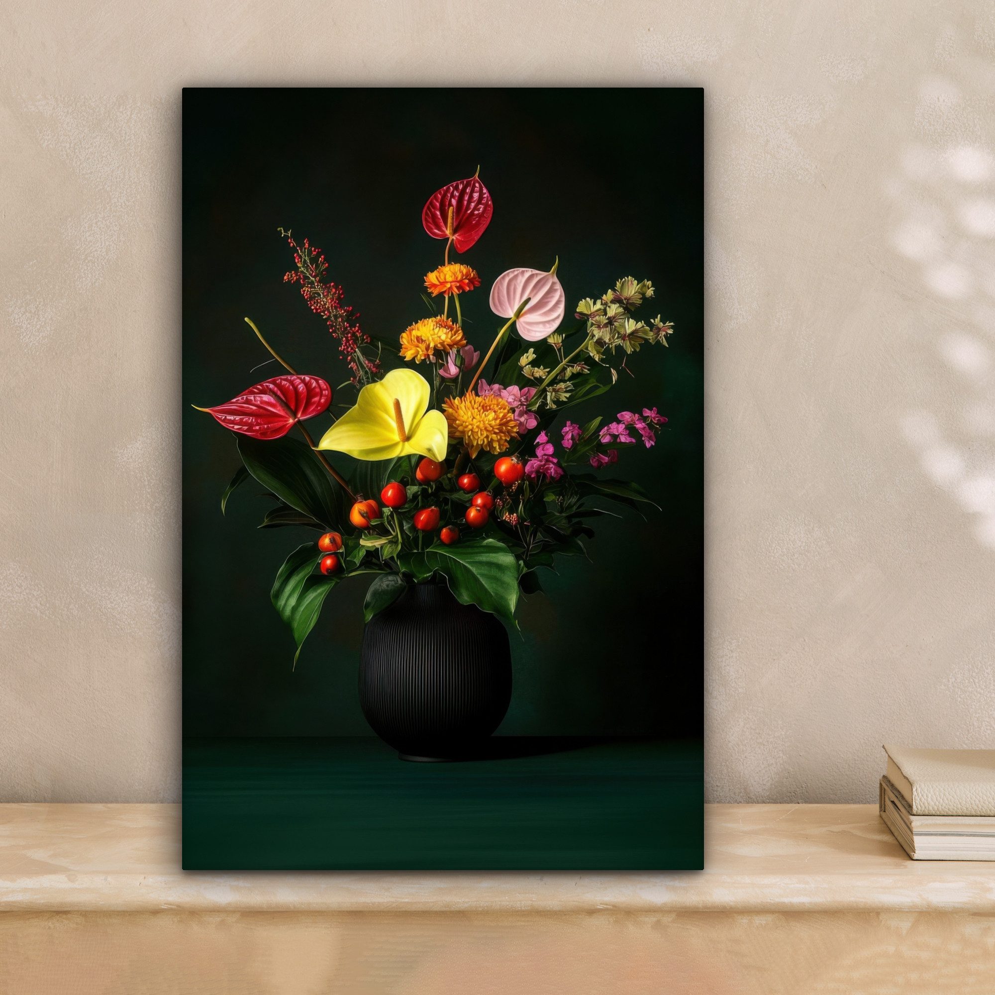 OneMillionCanvasses® Leinwandbild Blumen - Vase - günstig online kaufen