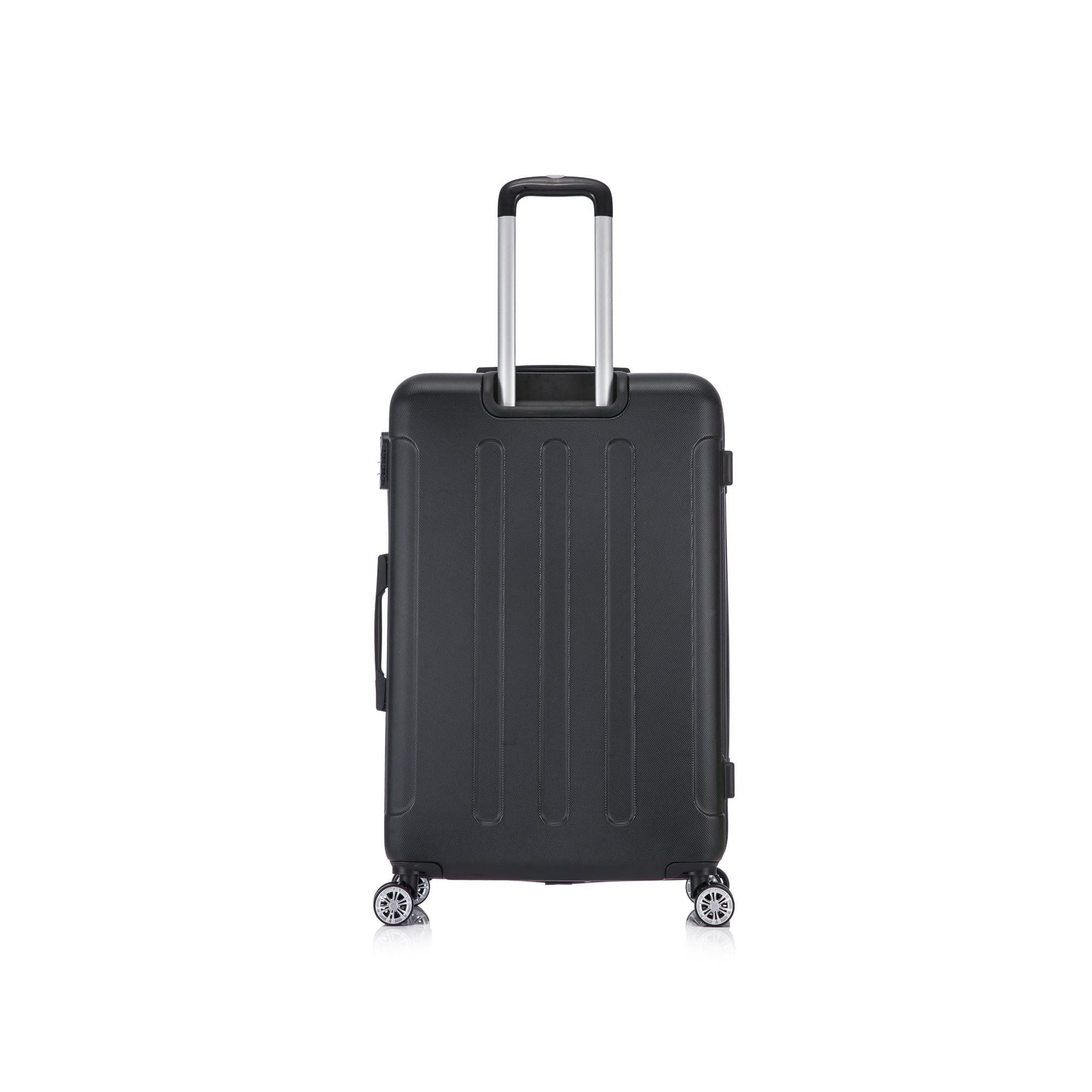 Flexot Hartschalen-Trolley F-2045 Kofferset, 360° Rollen, robuster Reisekoffer, Bordcase, 4 Rollen, Robuster und moderner Koffer mit vier 360° Rollen und Zahlenschloss