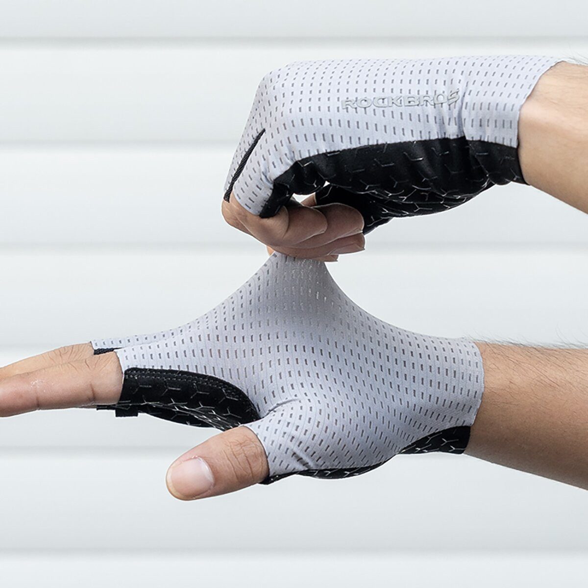 ROCKBROS Fahrradhandschuhe Rockbros Kurzfinger-Fahrradhandschuhe atmungsaktiv