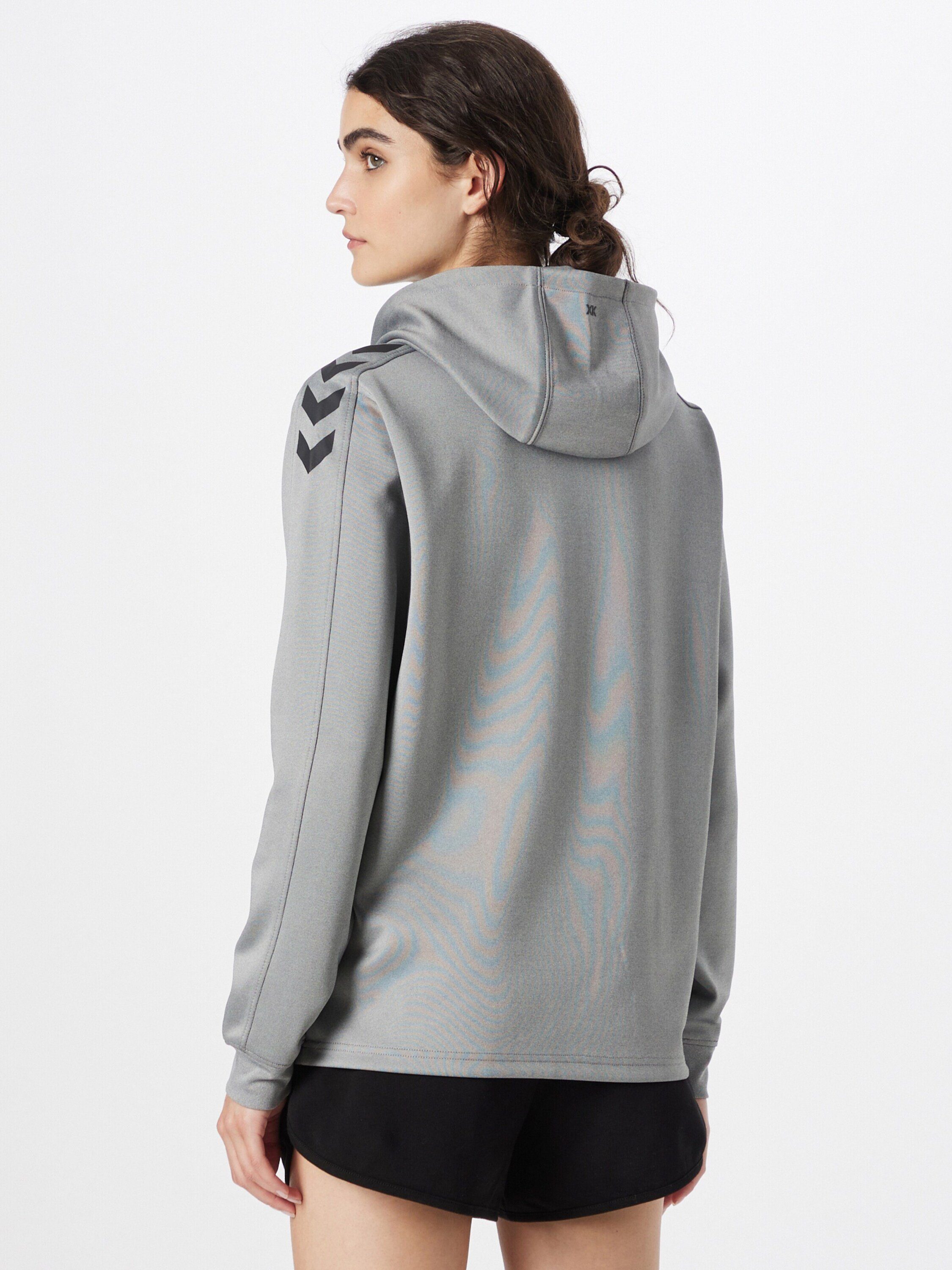 hummel (1-tlg) Sweatshirt grau Plain/ohne Details