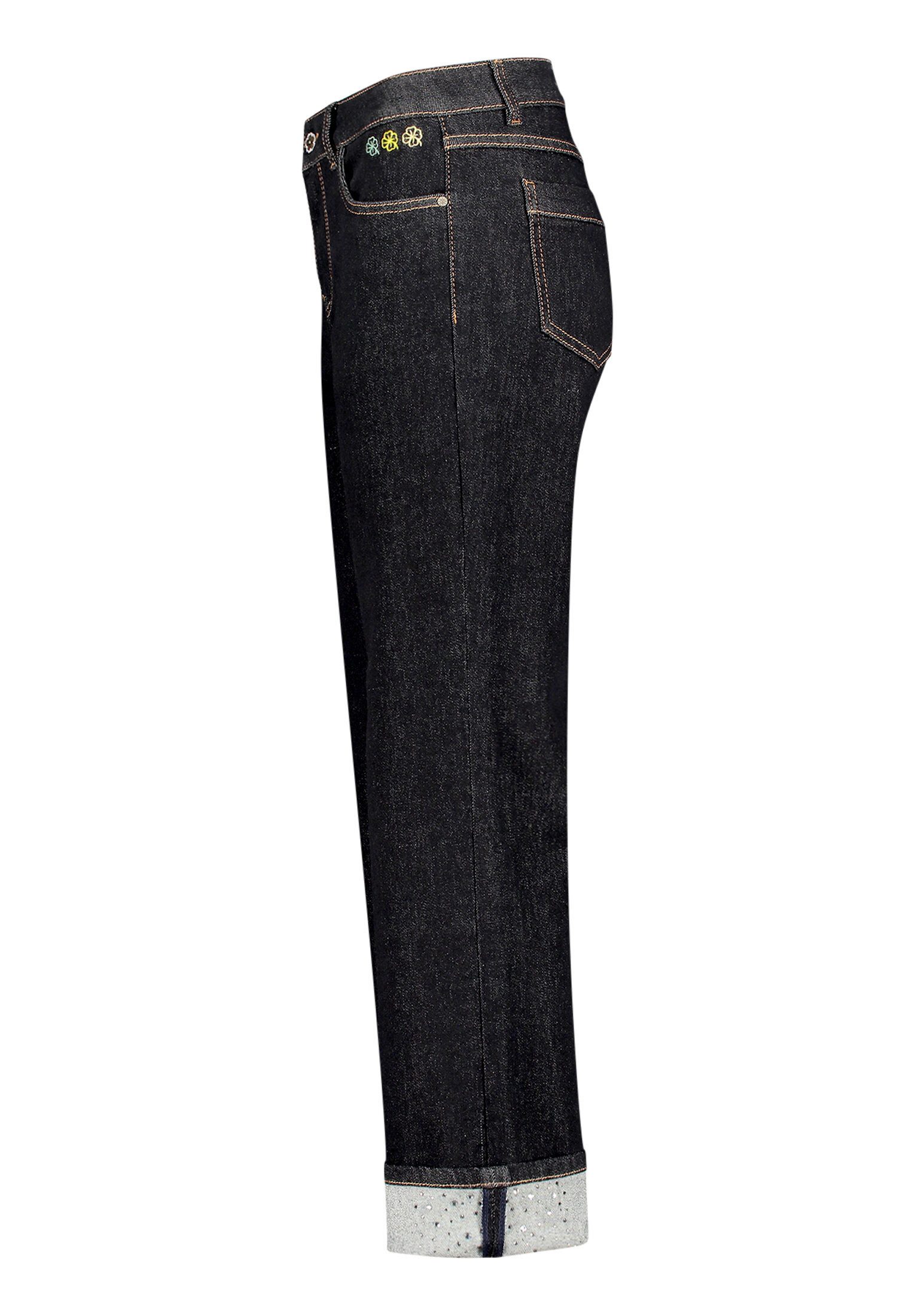 Cartoon Stretch-Jeans Damen mit Strass