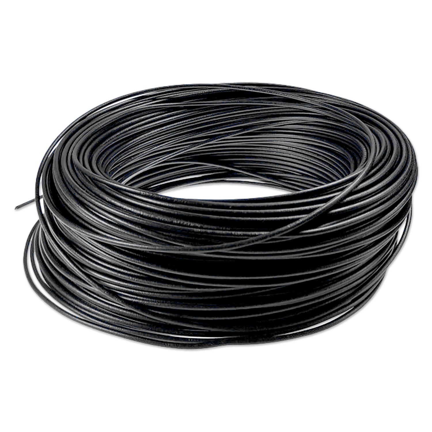 Kabel, 1-Adrig, H05V-K, 1x0,75mm², Schwarz, Meterware Stromkabel