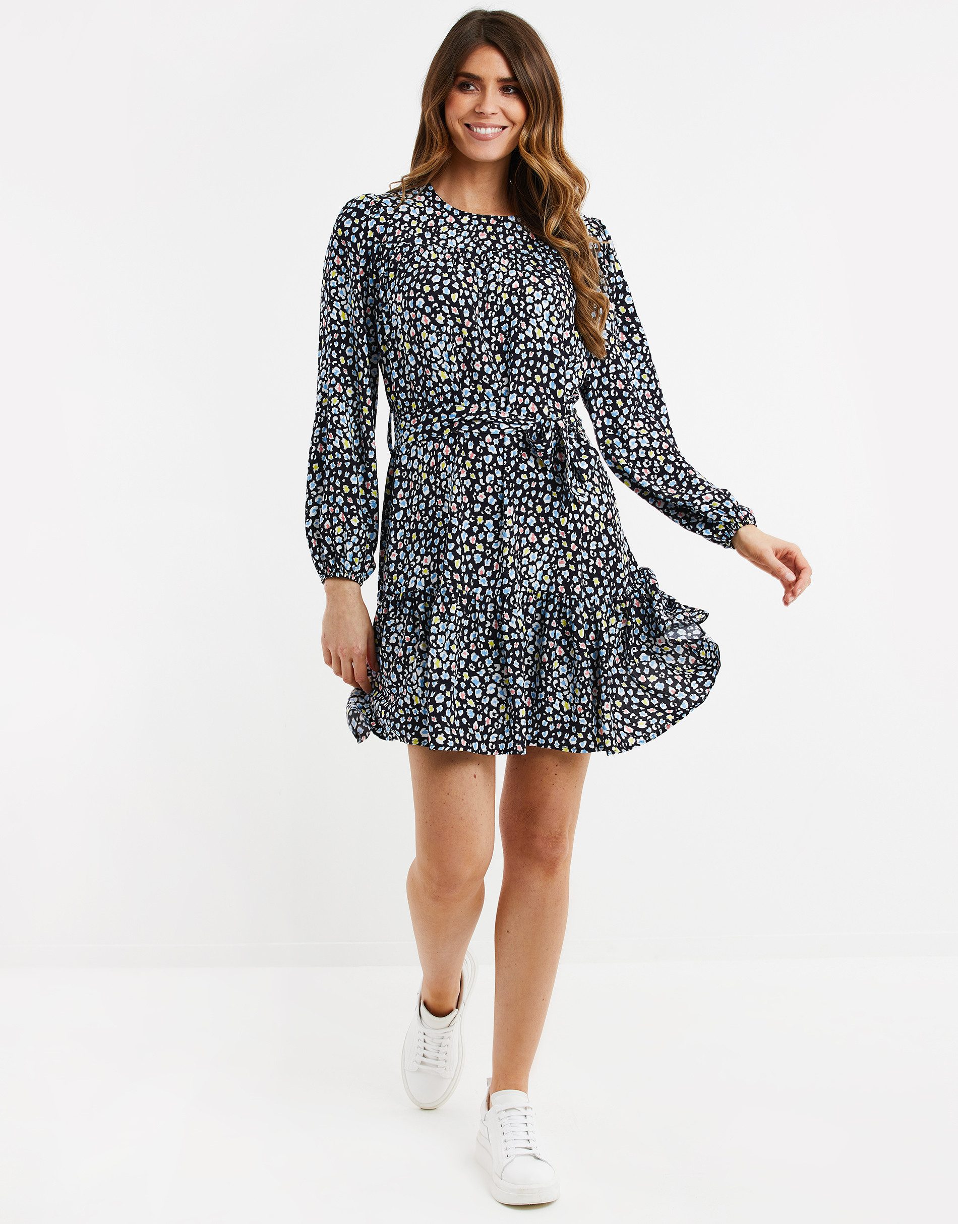 Threadbare Jerseykleid THBLaces (1-tlg) mit modischem Allover-Muster