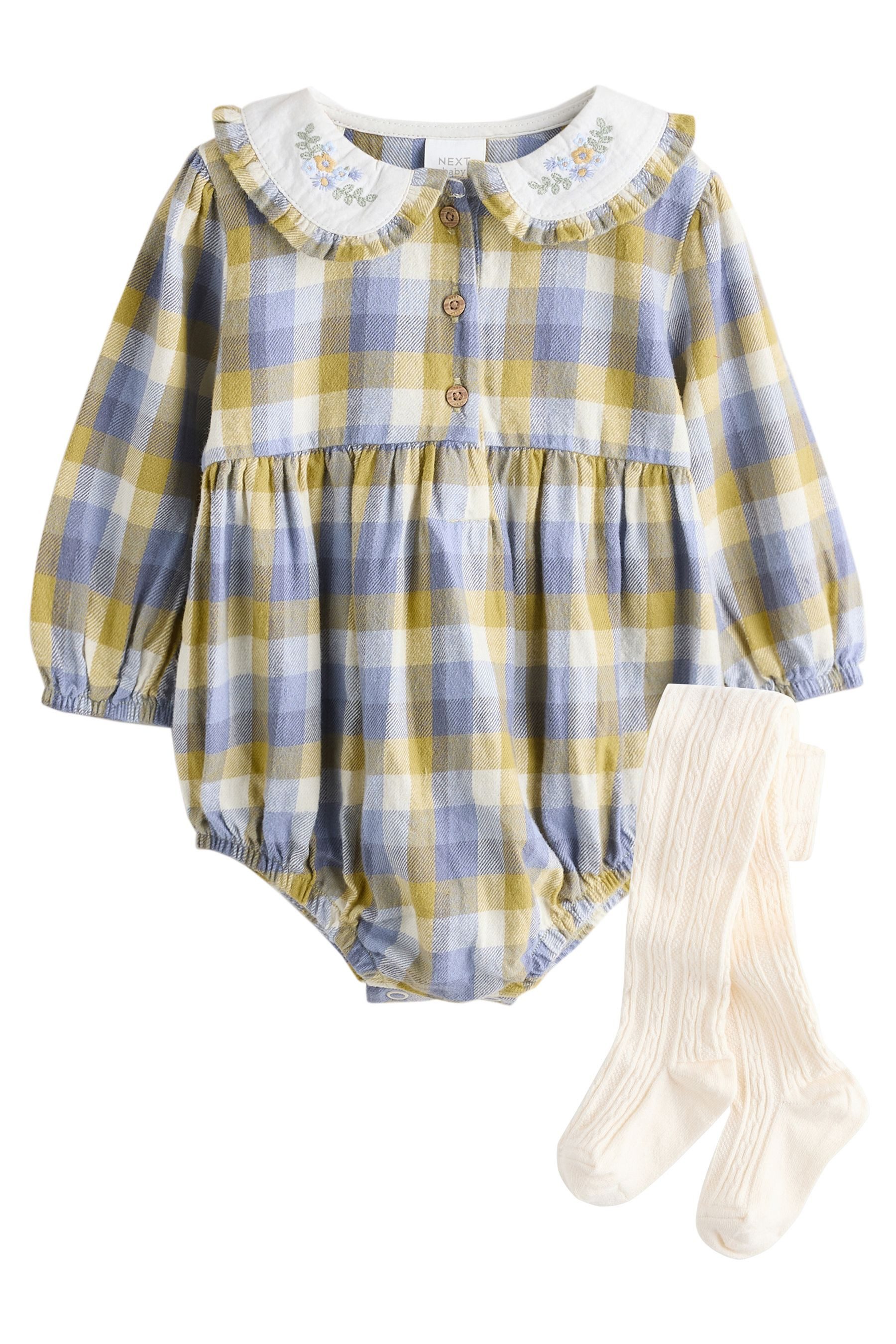 Next Strampler Baby Pluderhose Strampler mit Strumpfhose (2-tlg)