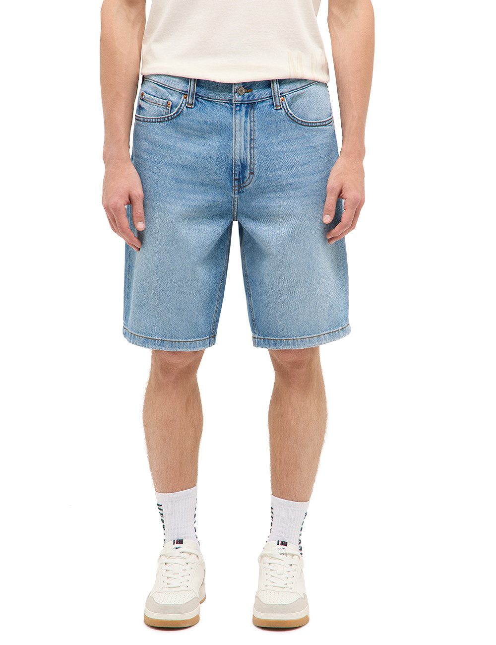 MUSTANG Straight-Jeans Herren Style Jeff Shorts
