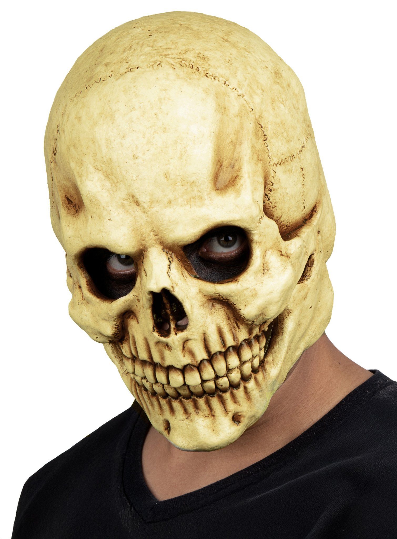 Metamorph Verkleidungsmaske Totenkopf Maske - Halloween Fasching Skull Kostüm, Schaurig-schöne Totenschädelmaske - nicht nur für Halloween