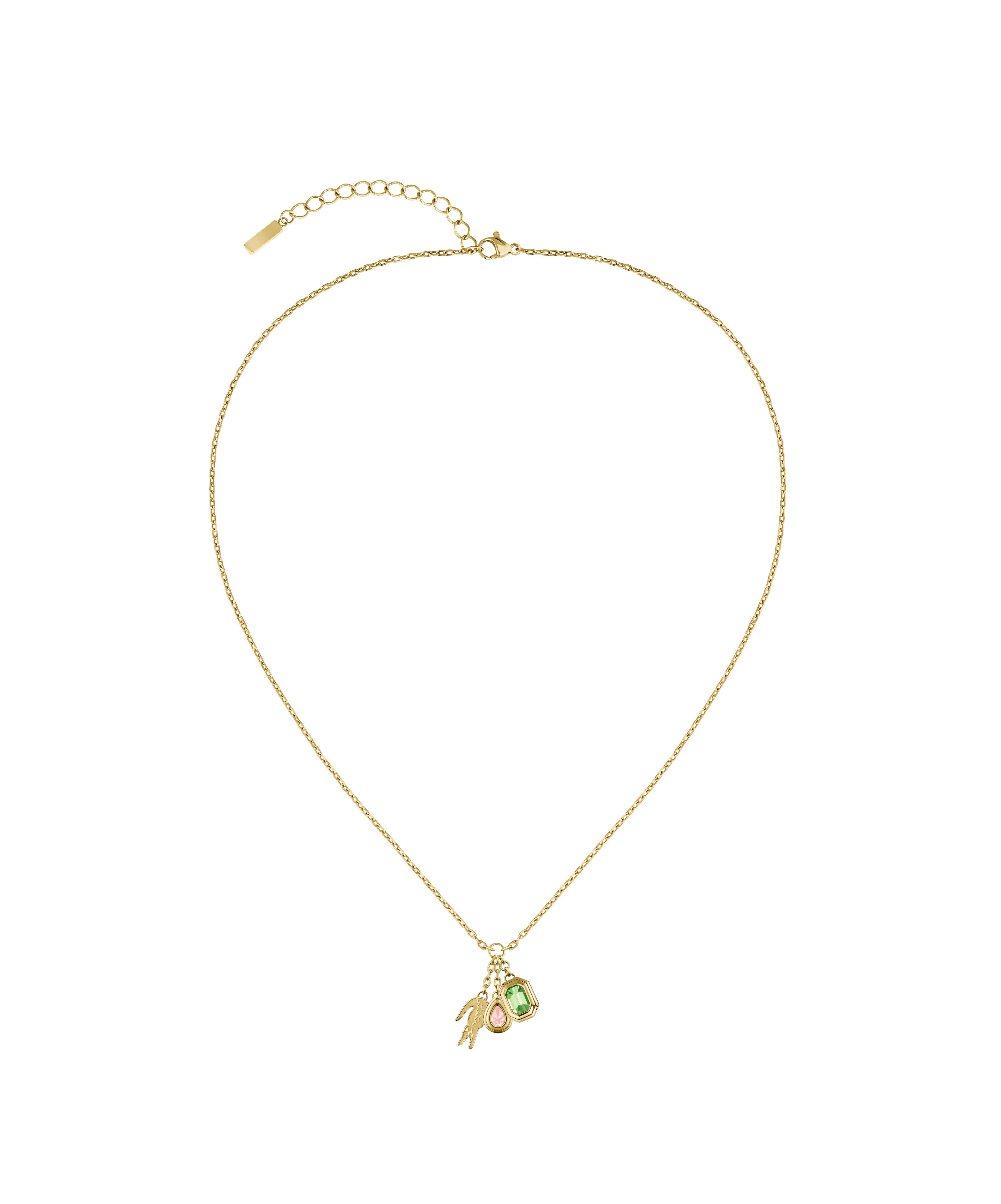 Lacoste Kette mit Anhänger DEVA, mit Glasstein