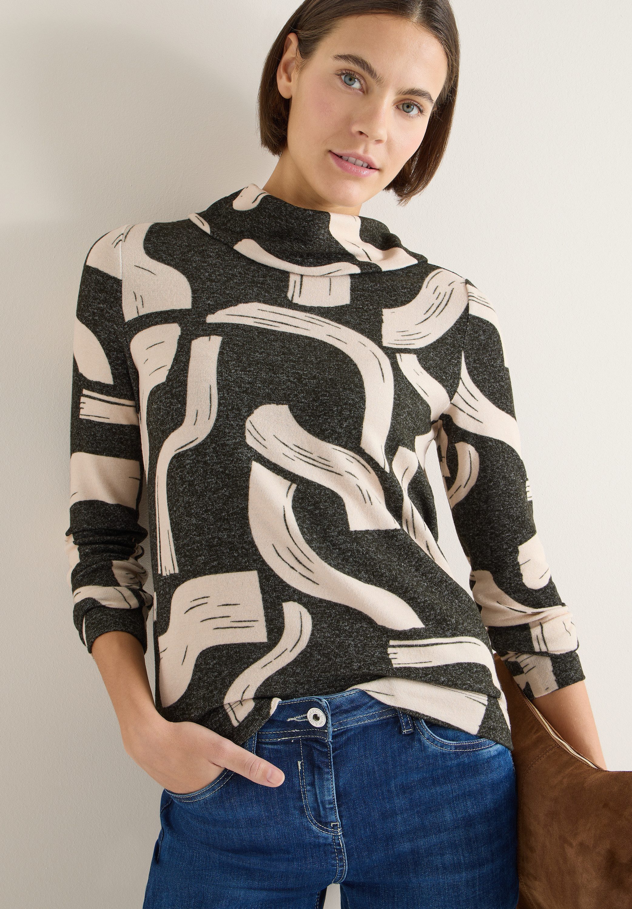 CECIL Sweater mit grafischem Muster