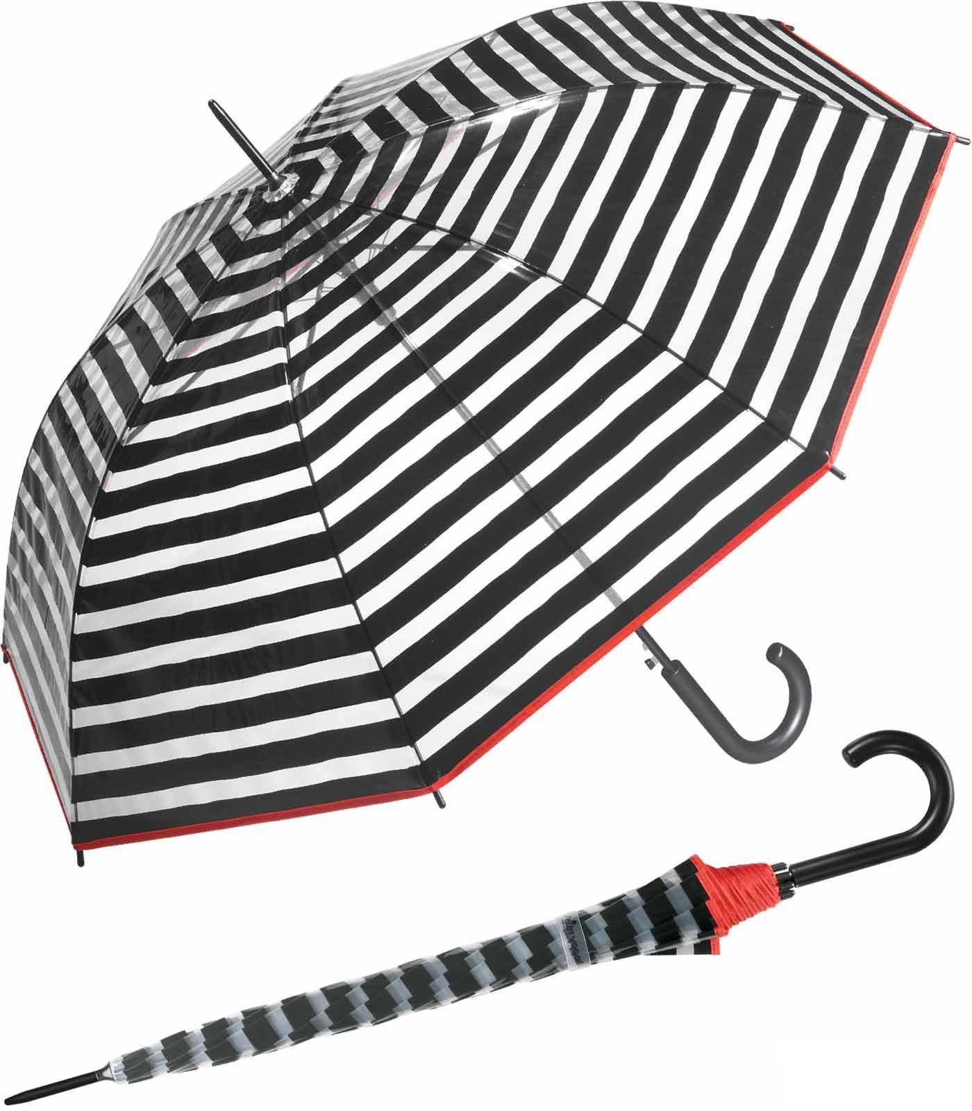 HAPPY RAIN Langregenschirm großer Damen-Regenschirm mit Auf-Automatik